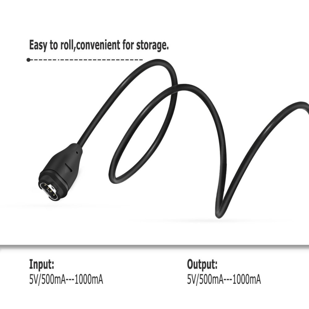 Garmin Forerunner 945 ladekabel 1 m Svart