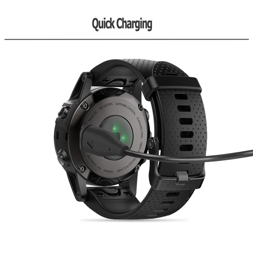 Garmin Fenix 5X Plus/Fenix 5X ladekabel 1 m Svart