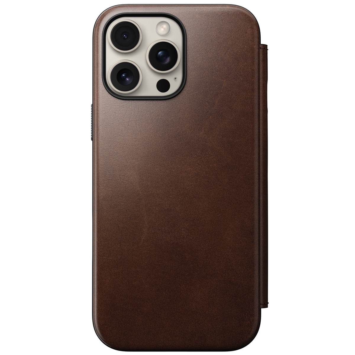 iPhone 16 Pro Max Modern Horween Leather Folio MagSafe Rustic Brown