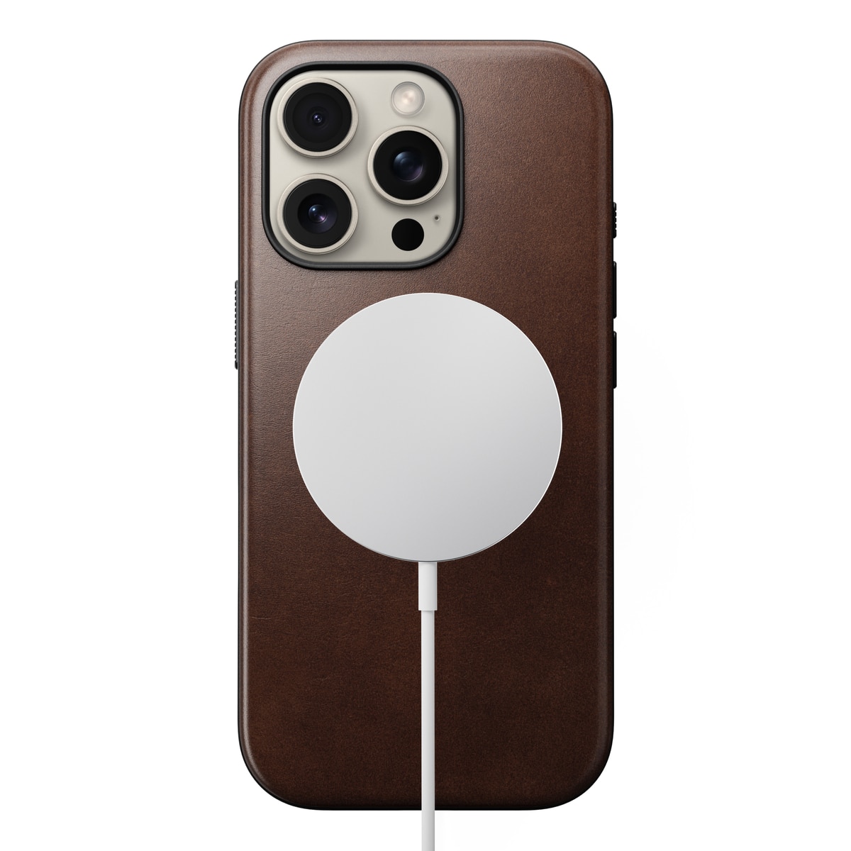 iPhone 16 Pro Modern Case Horween Leather MagSafe Rustic Brown