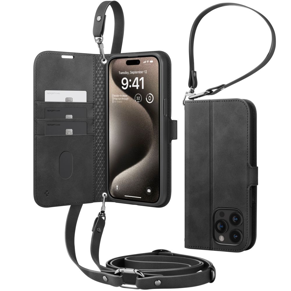 iPhone 15 Pro Etui Wallet S Pro Black