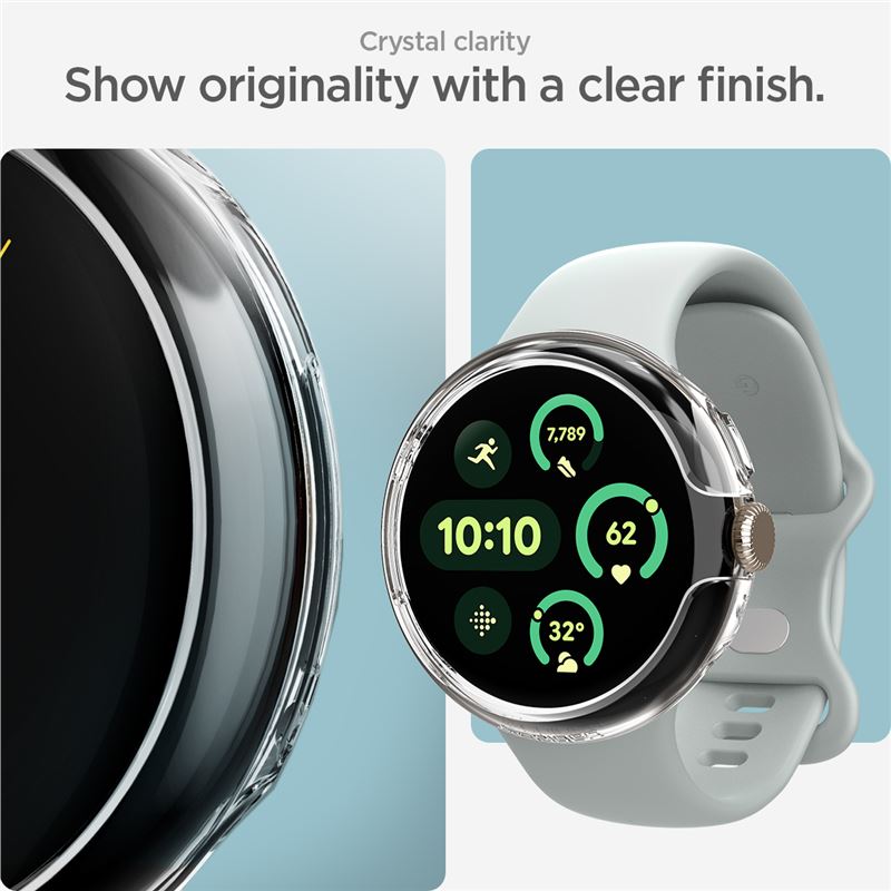 Google Pixel Watch 3 41mm Case Thin Fit Crystal Clear