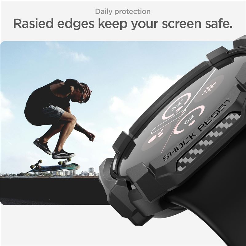 Google Pixel Watch 2 Case Rugged Armor Black