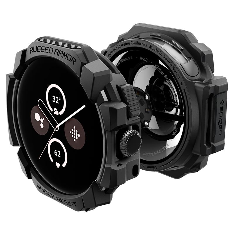 Google Pixel Watch 3 41mm Case Rugged Armor Black