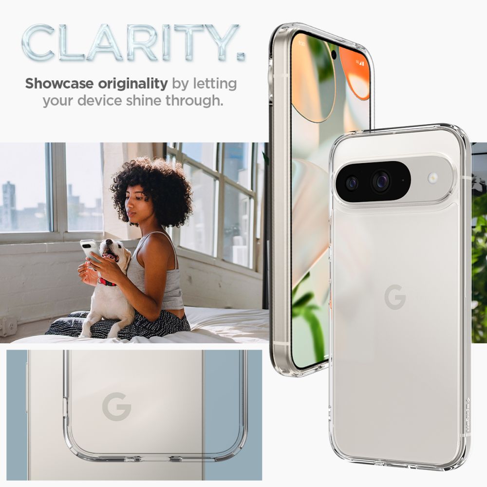 Google Pixel 9 Pro Case Ultra Hybrid Crystal Clear