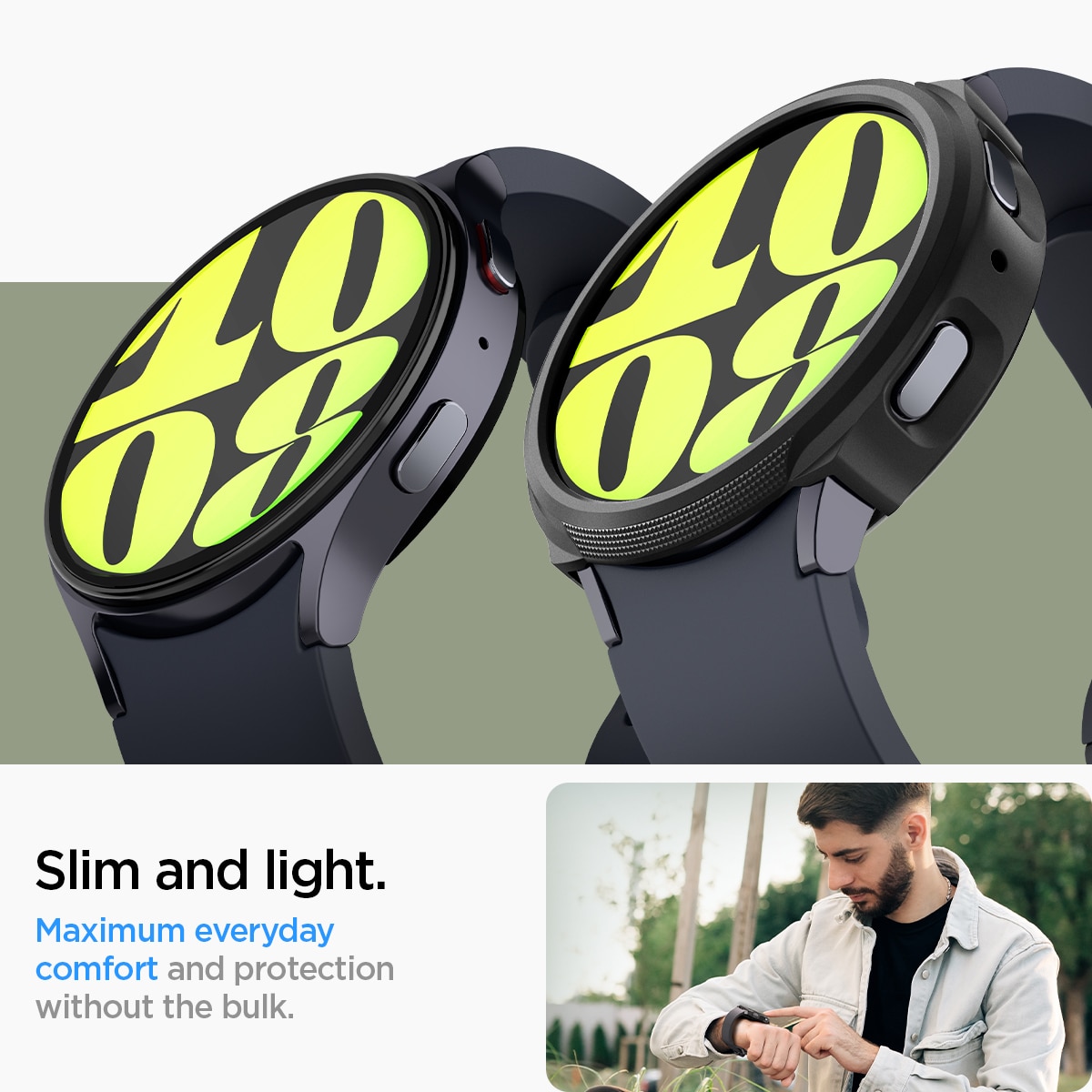 Samsung Galaxy Watch 7 40mm Deksel Liquid Air Black