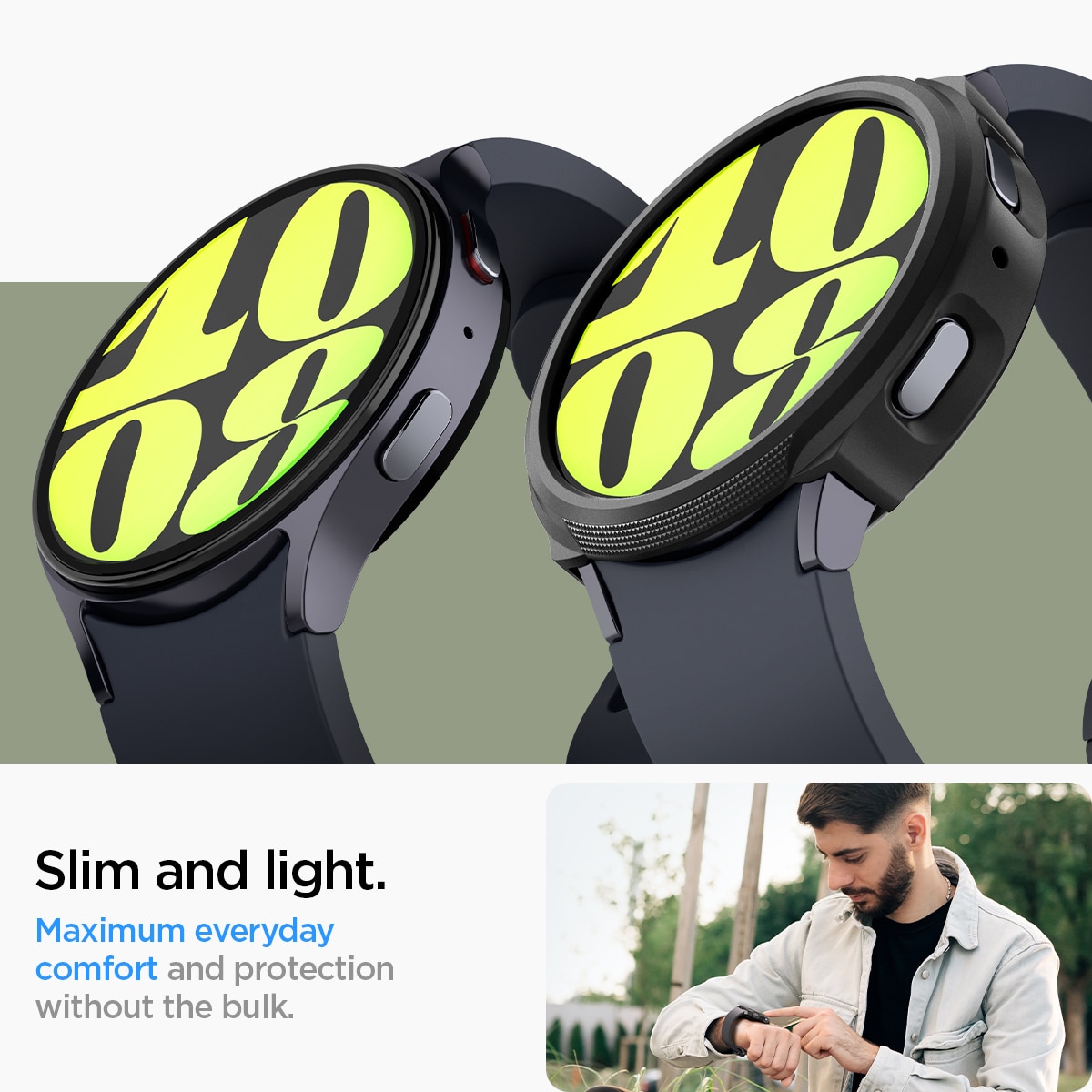 Samsung Galaxy Watch 7 44mm Deksel Liquid Air Black