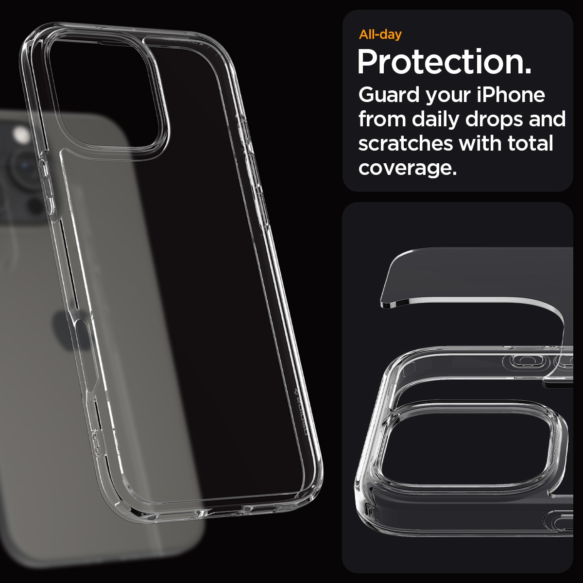 iPhone 16 Pro Case Ultra Hybrid Crystal Clear