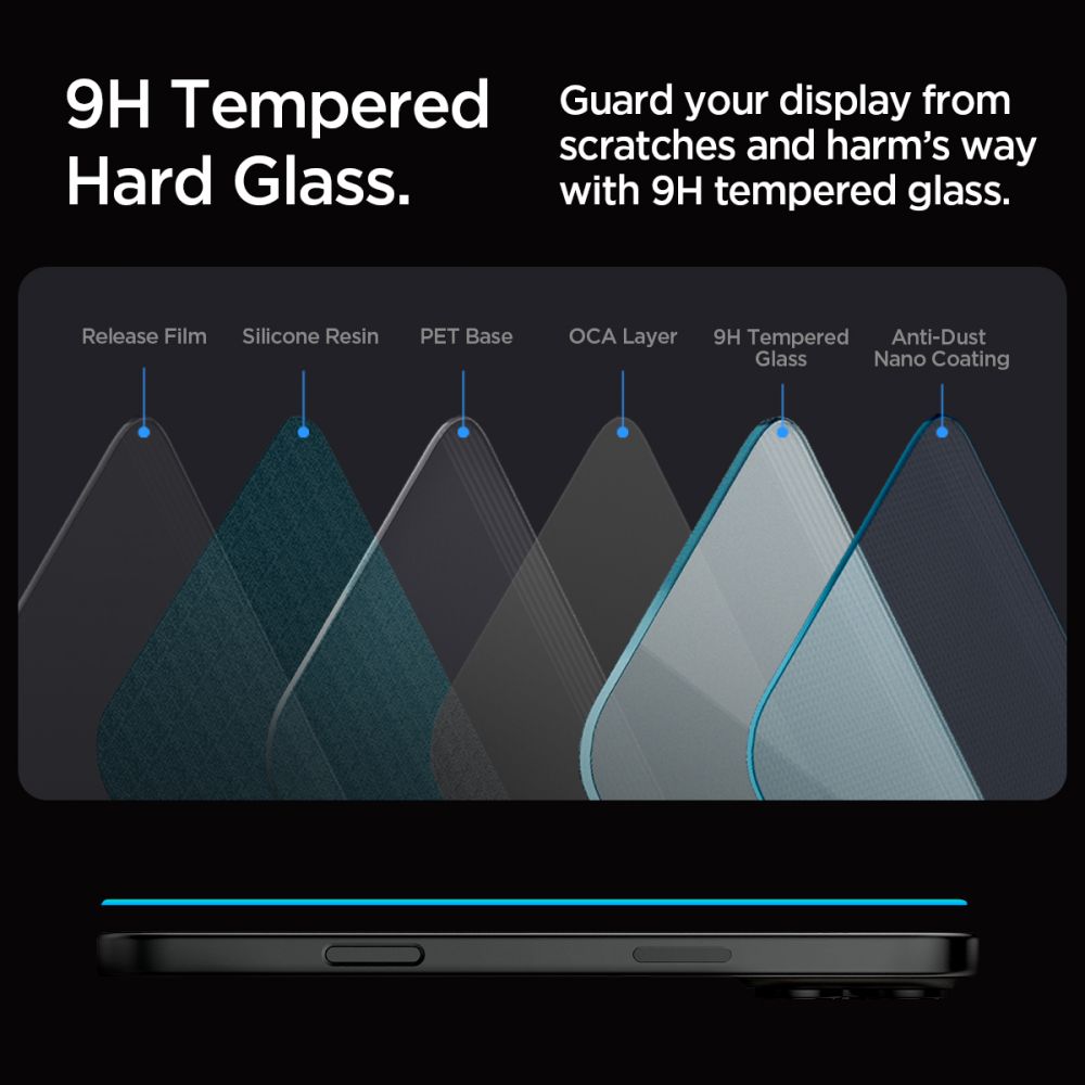 iPhone 16 Pro Screen Protector GLAS.tR EZ Fit (2-pack)