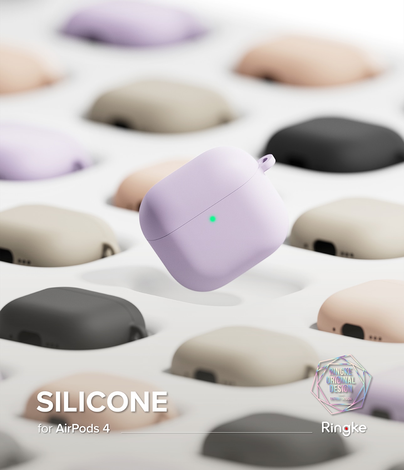 Silicone Deksel Apple AirPods 4 Light Purple