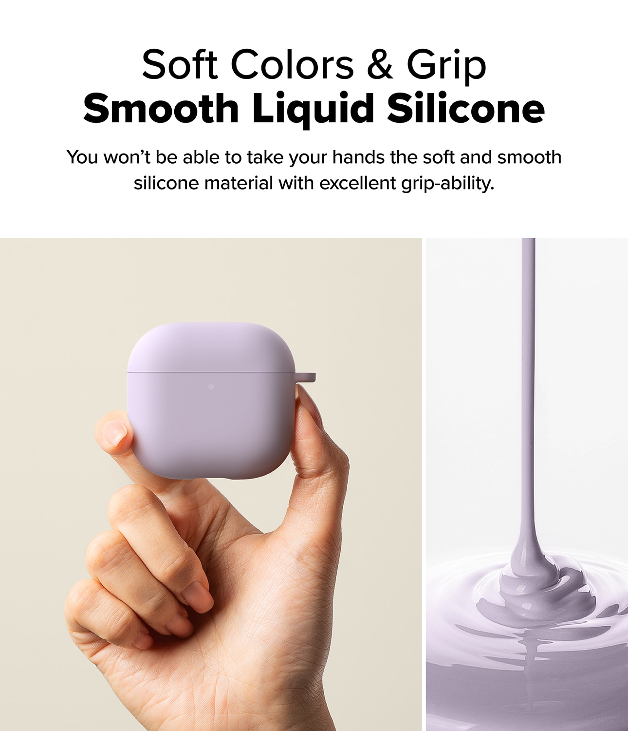 Silicone Deksel Apple AirPods 4 Light Purple