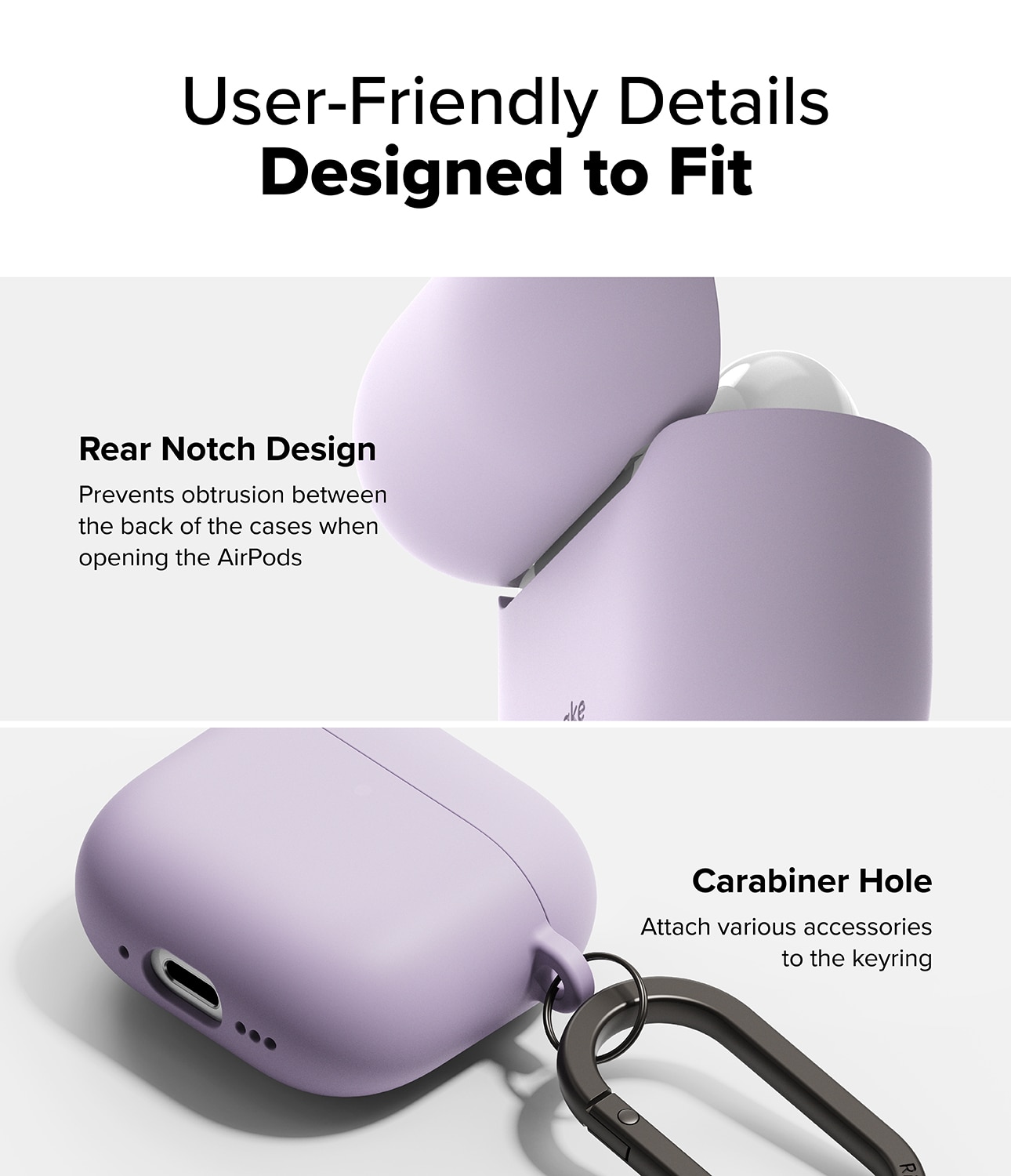 Silicone Deksel Apple AirPods 4 Light Purple