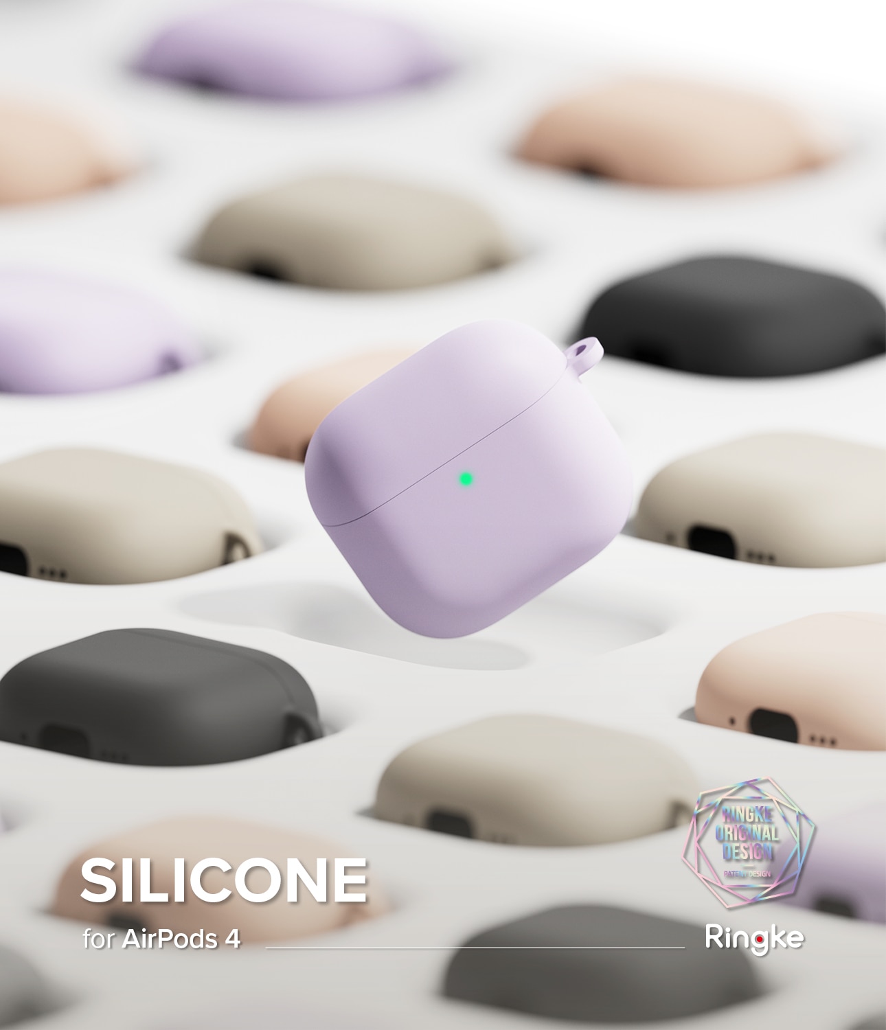 Silicone Deksel Apple AirPods 4 Pink Sand