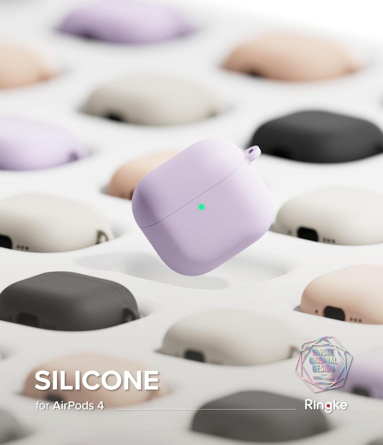 Silicone Deksel Apple AirPods 4 Stone