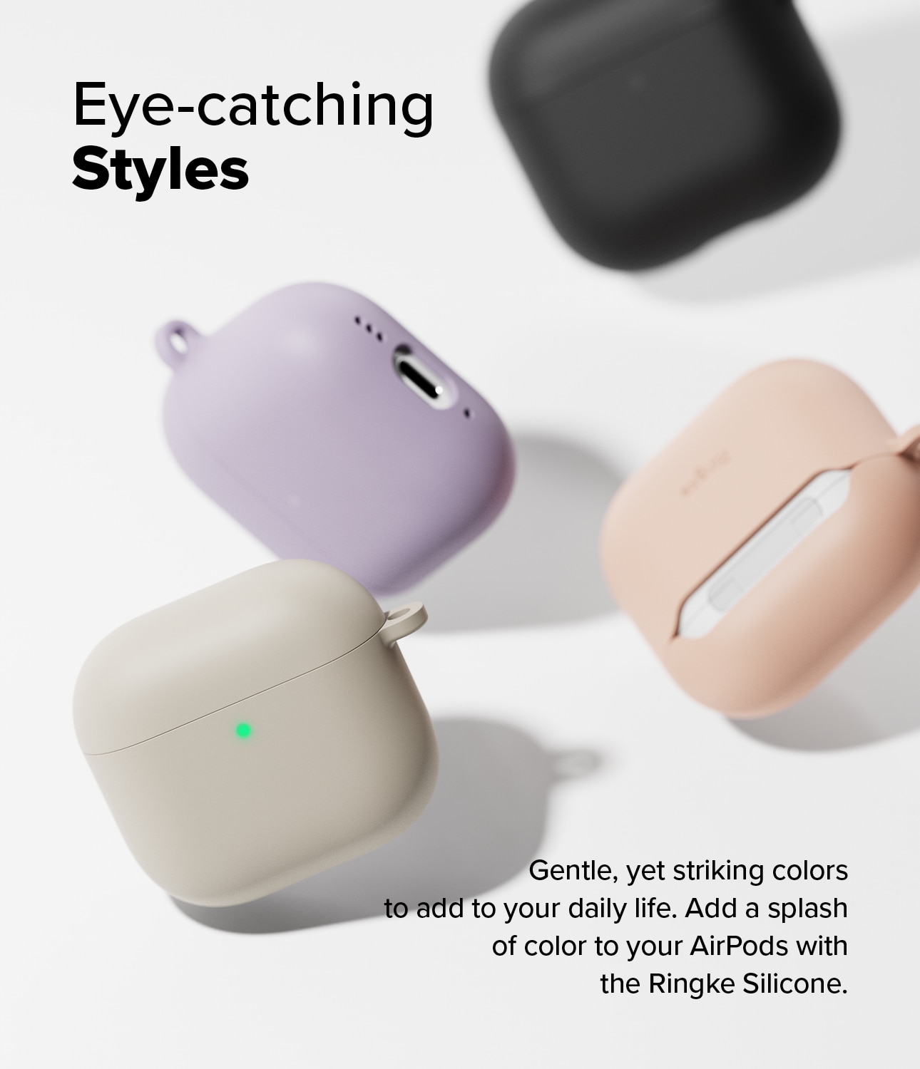 Silicone Deksel Apple AirPods 4 Stone