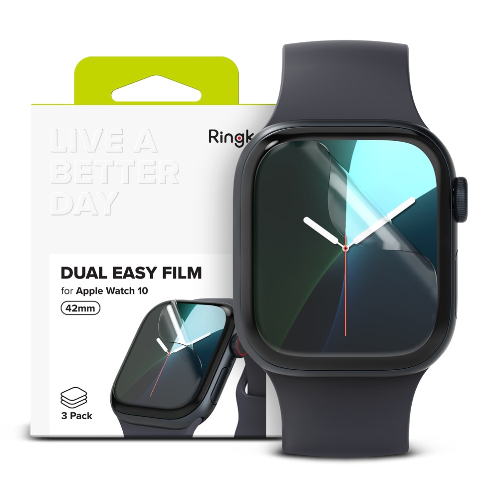 Dual Easy Screen Protector (3-pack) Apple Watch Series 10 42mm