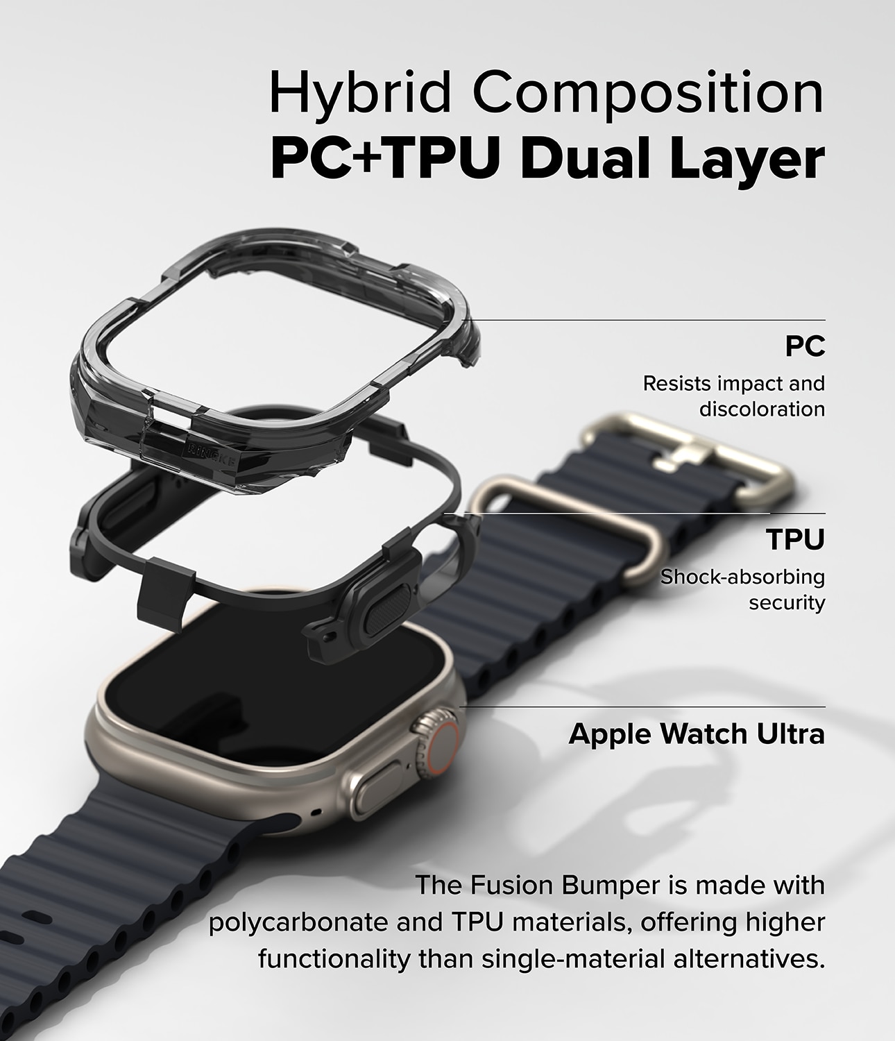 Fusion Bumper  Apple Watch Ultra 49mm 2nd Gen Black