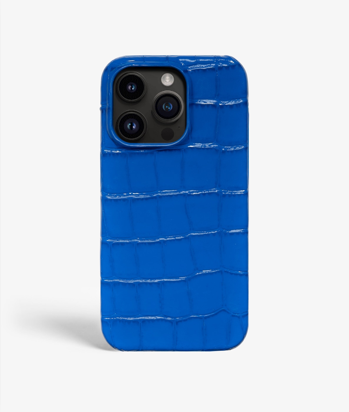 Deksel iPhone 14 Pro Max Croco Blue