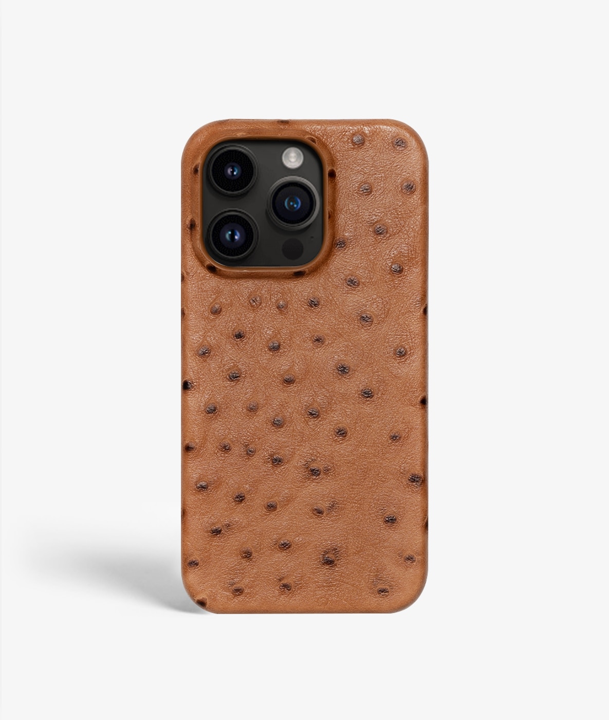 Deksel iPhone 13 Pro Ostrich Cognac