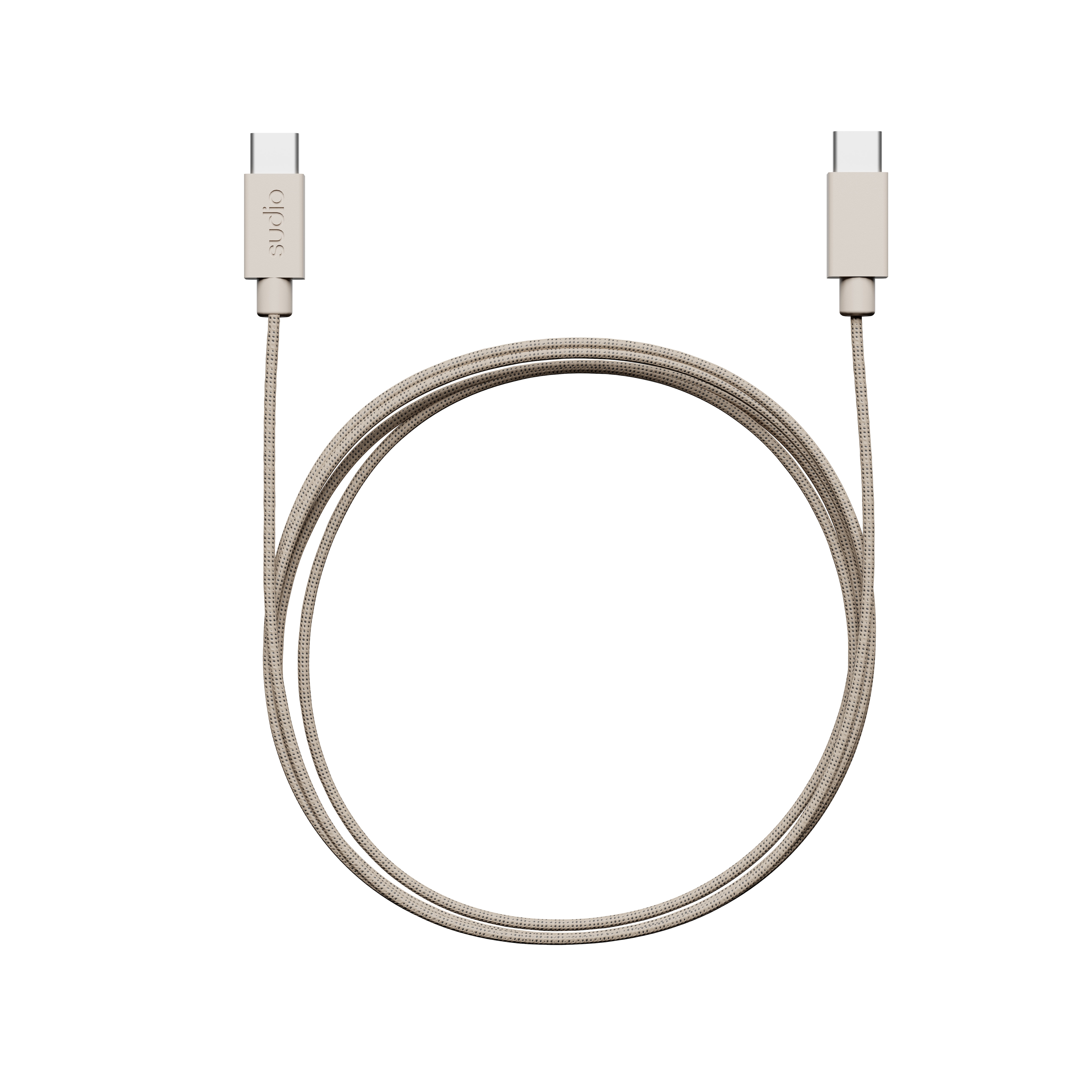 C1-C Ladekabel USB-C til USB-C-1.8 m Sand