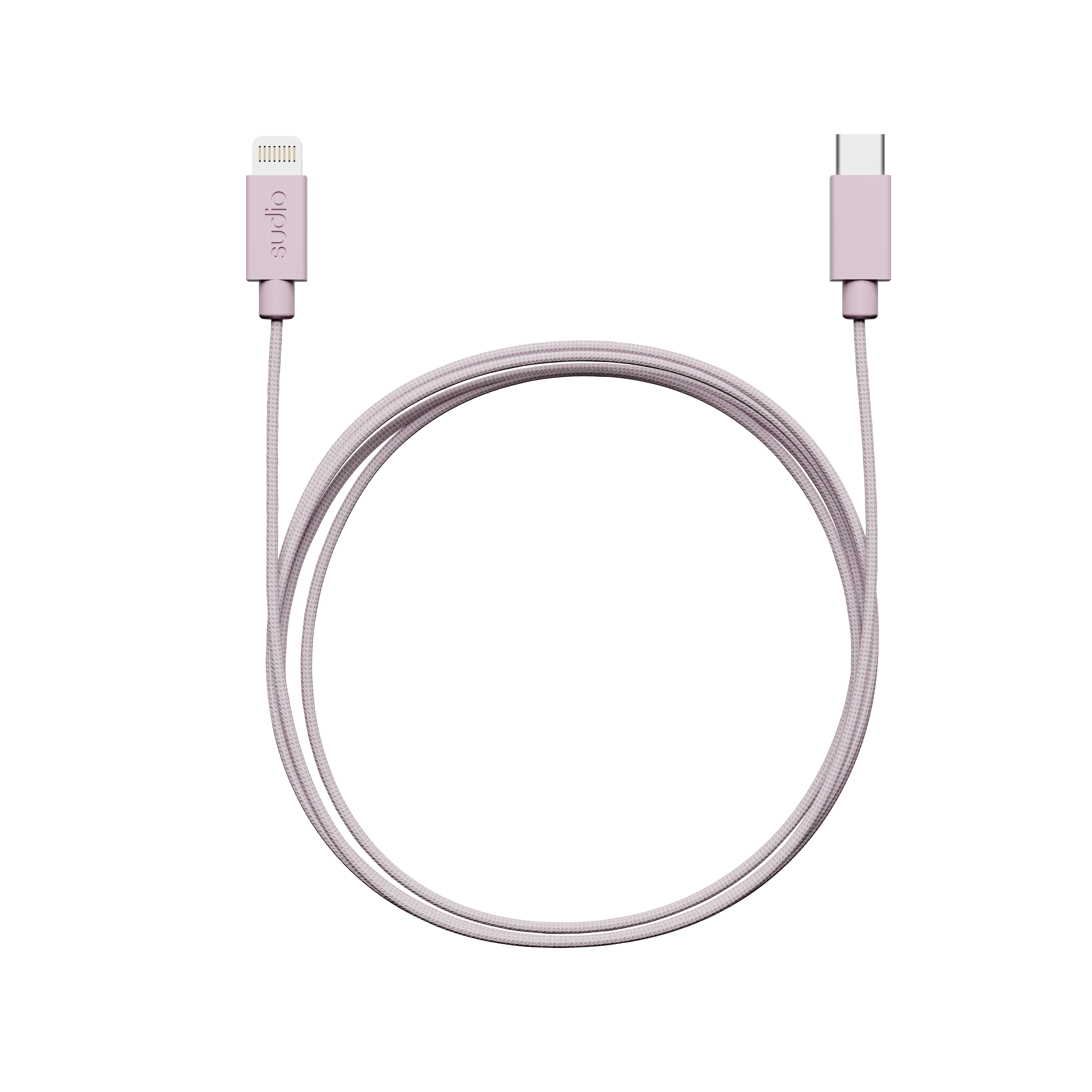 C1-L Ladekabel USB-C til Lightning 1.8 m Rosa