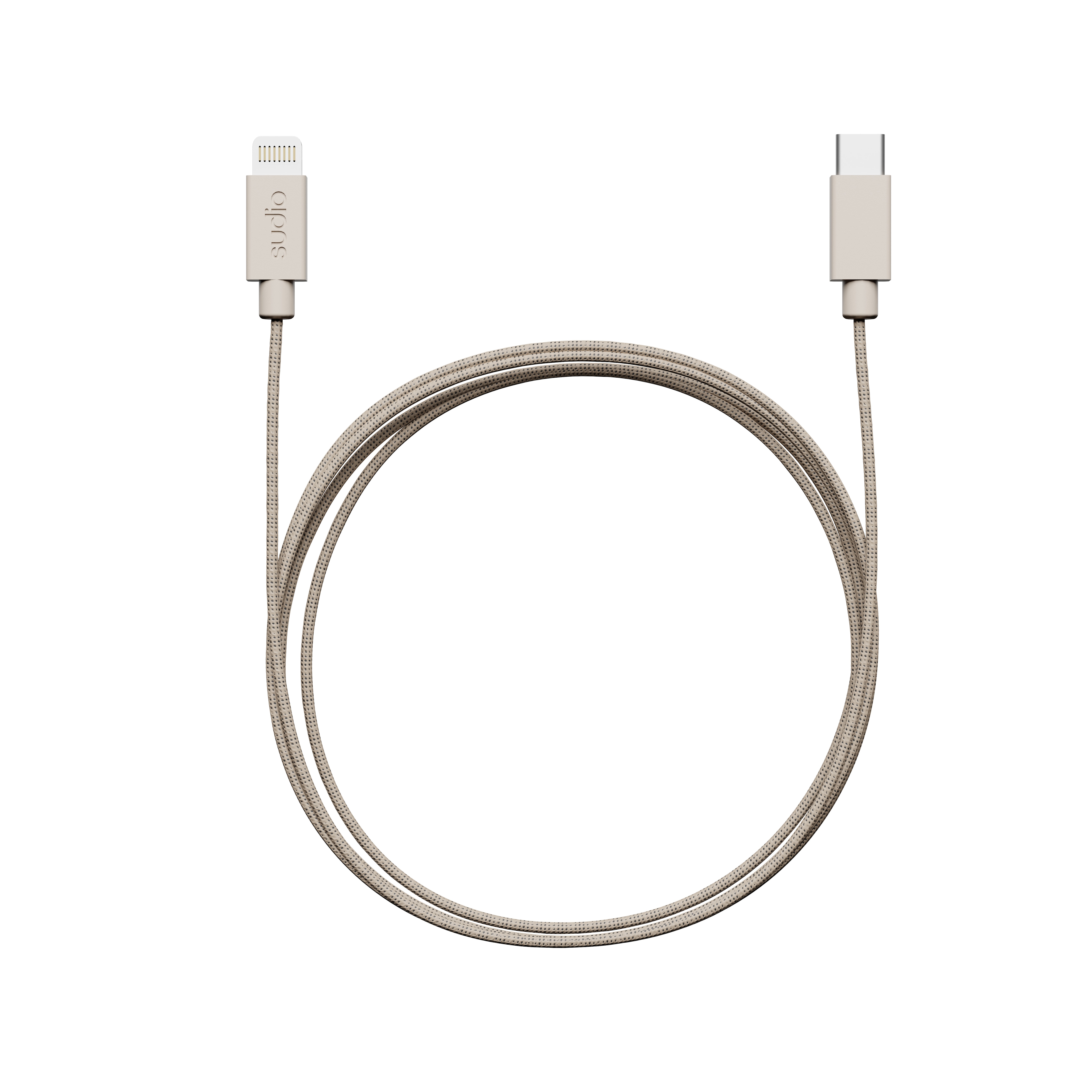 C1-L Ladekabel USB-C til Lightning 1.8 m Sand