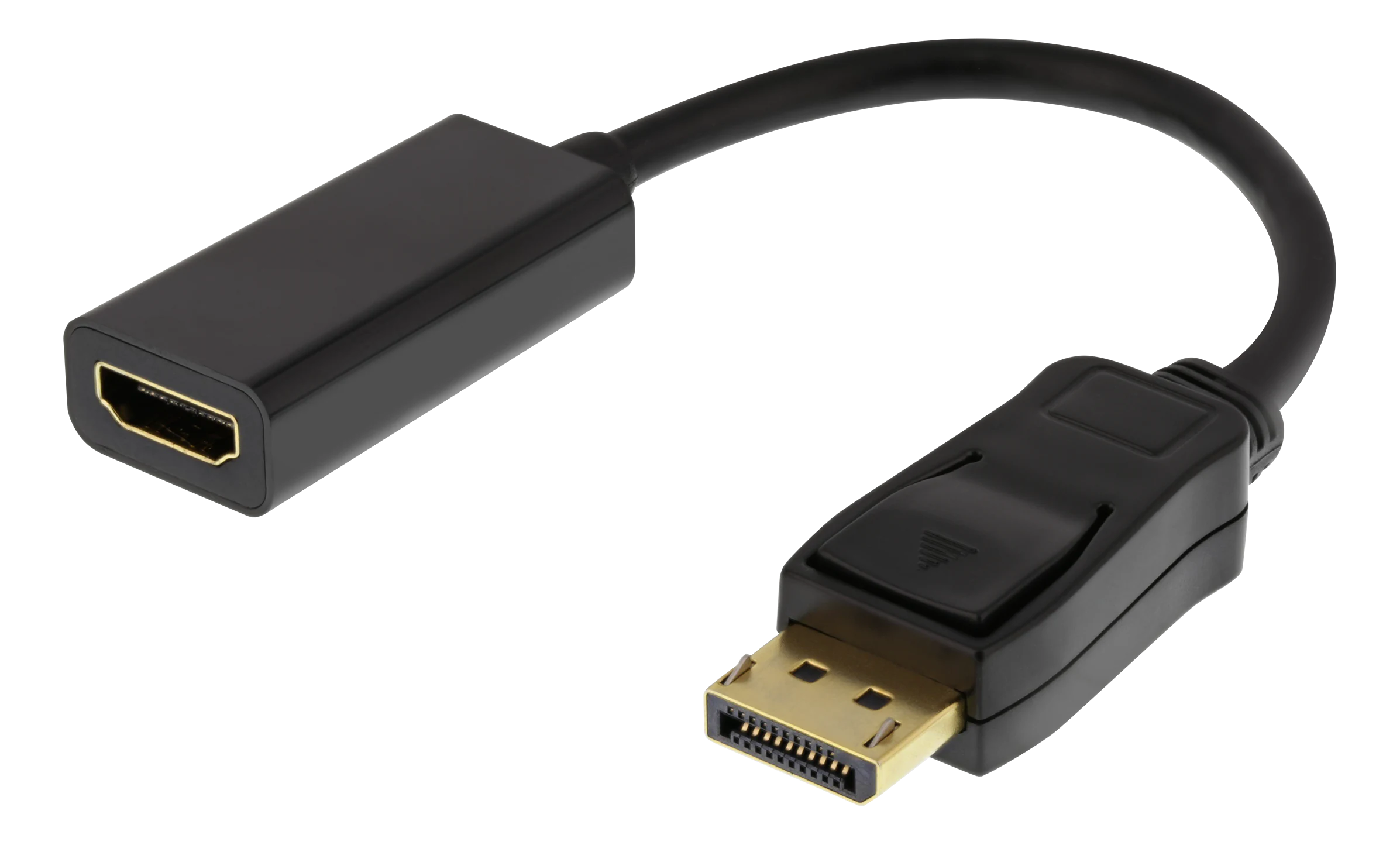 DisplayPort til HDMI-adapter svart