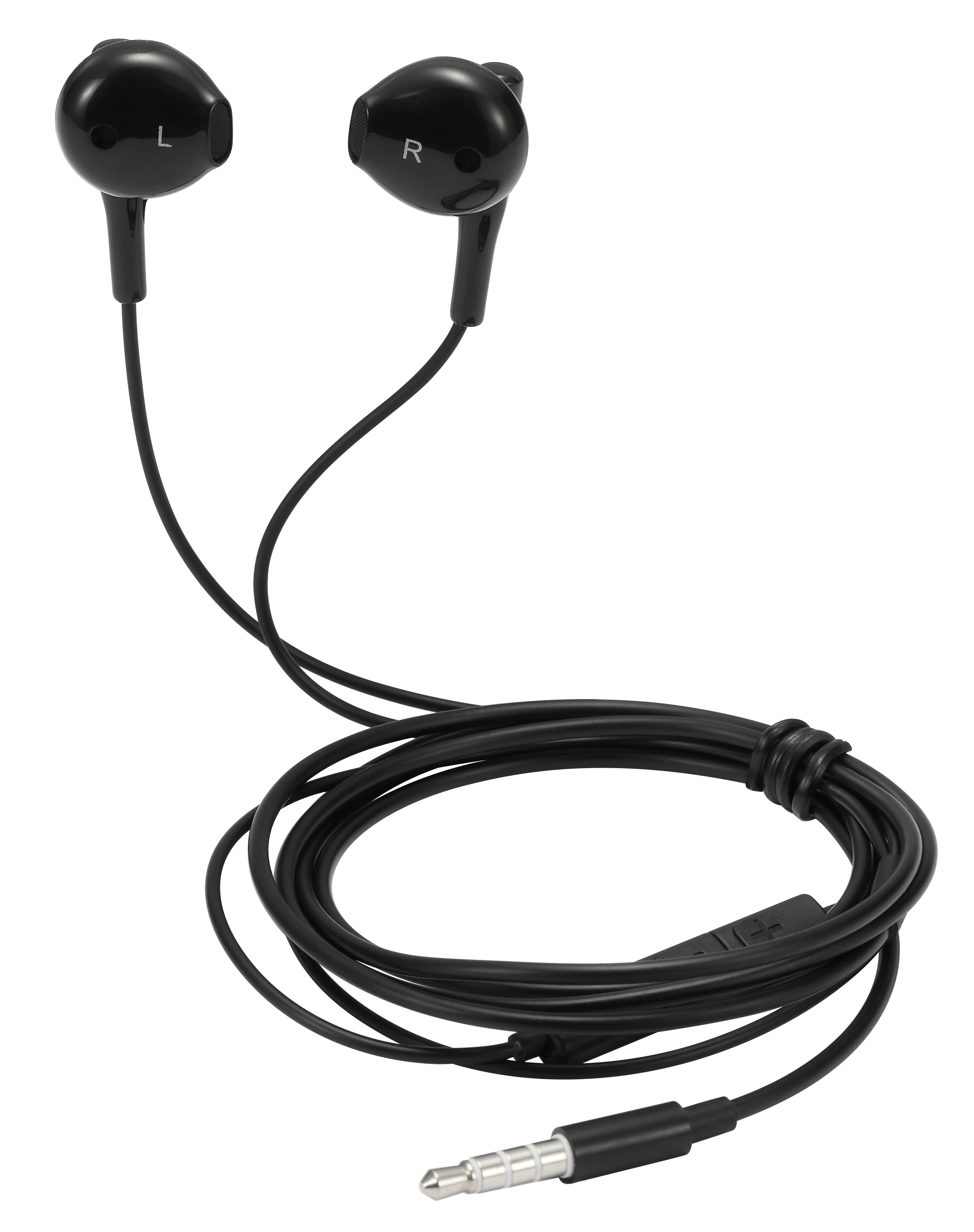 Semi-in-ear hodetelefoner 3.5mm svart