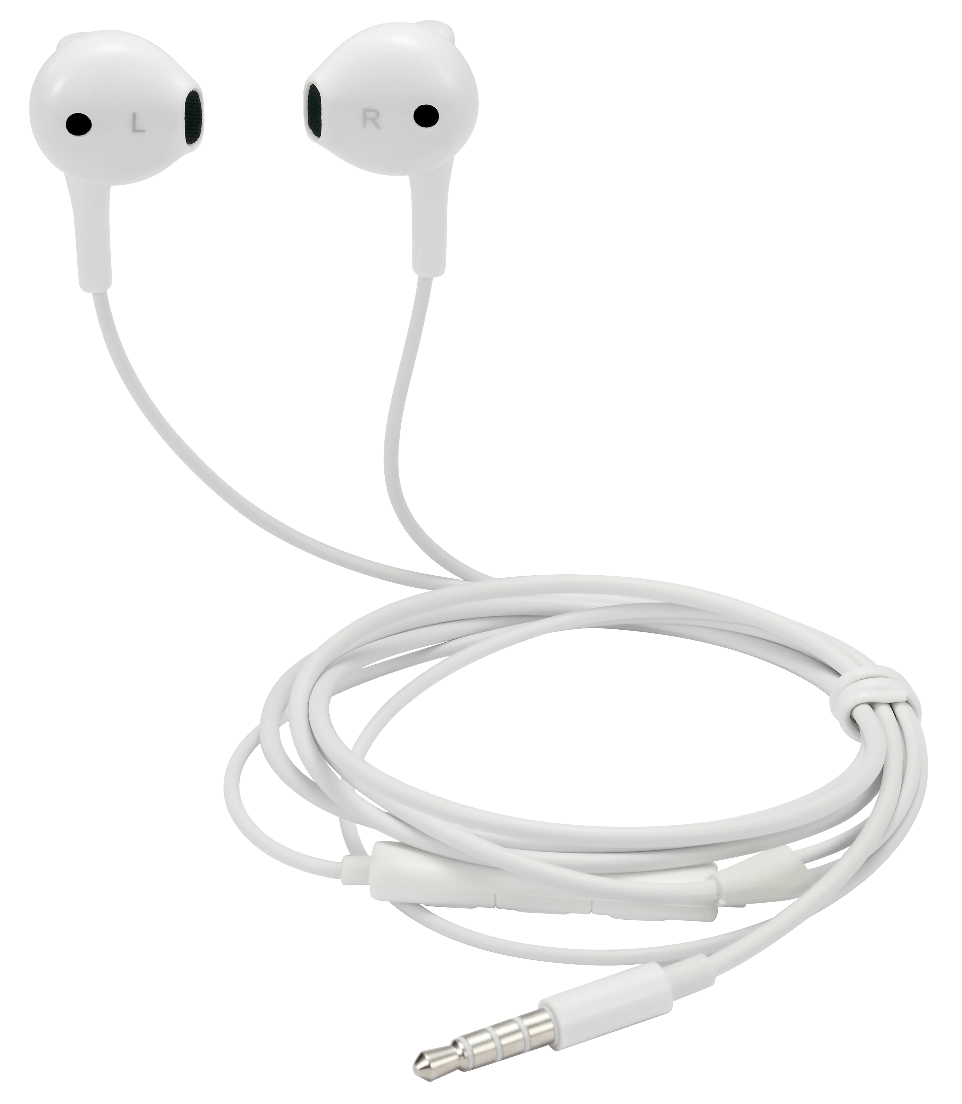 Semi-in-ear hodetelefoner 3.5mm hvit