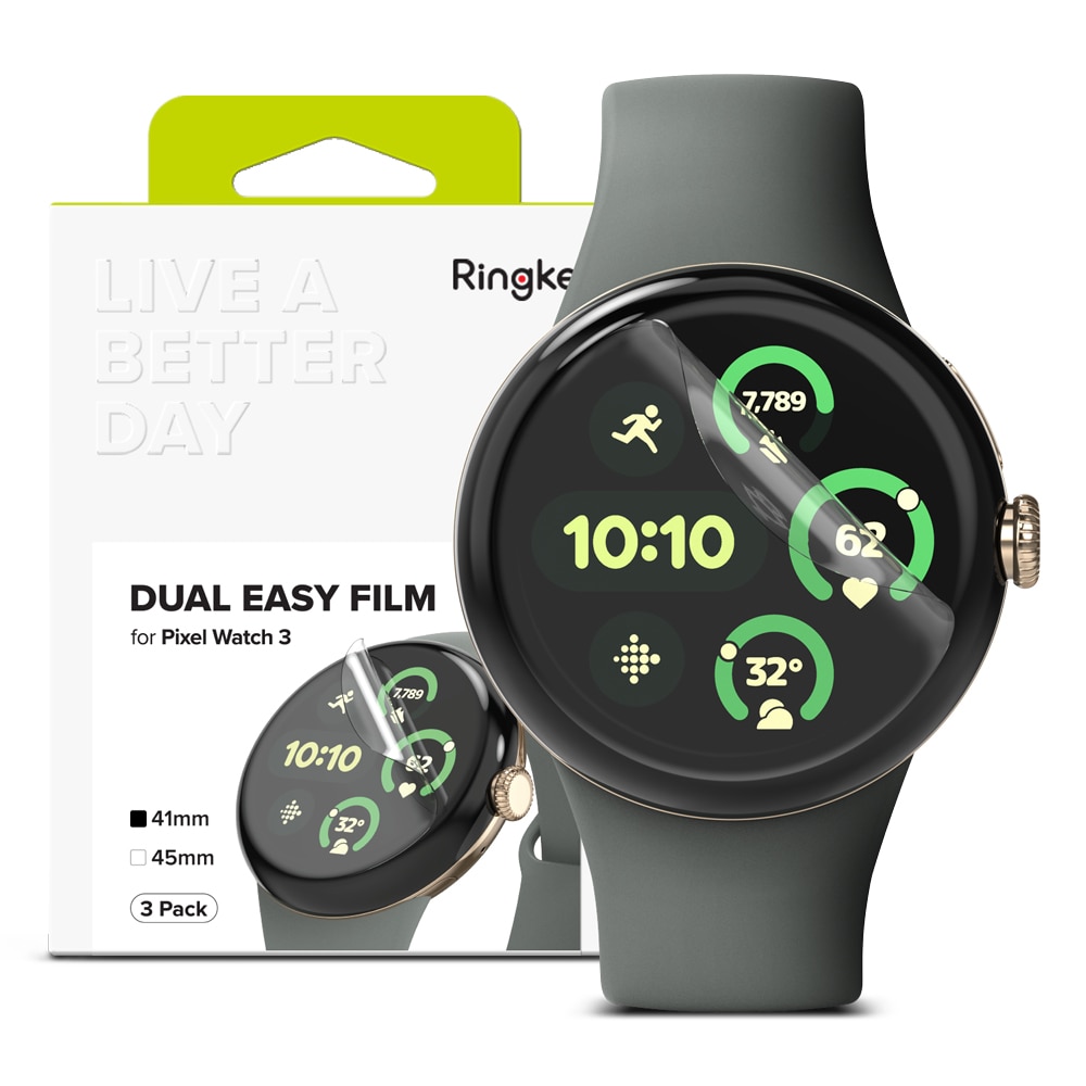 Dual Easy Screen Protector (3-pack) Google Pixel Watch 3 41mm