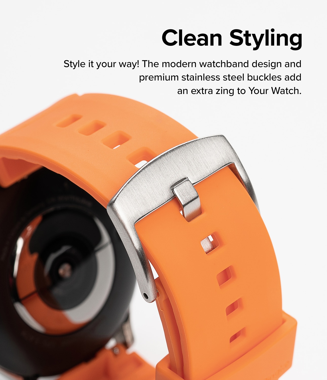 Rubber One Bold Band Samsung Galaxy Watch 4 44mm Orange