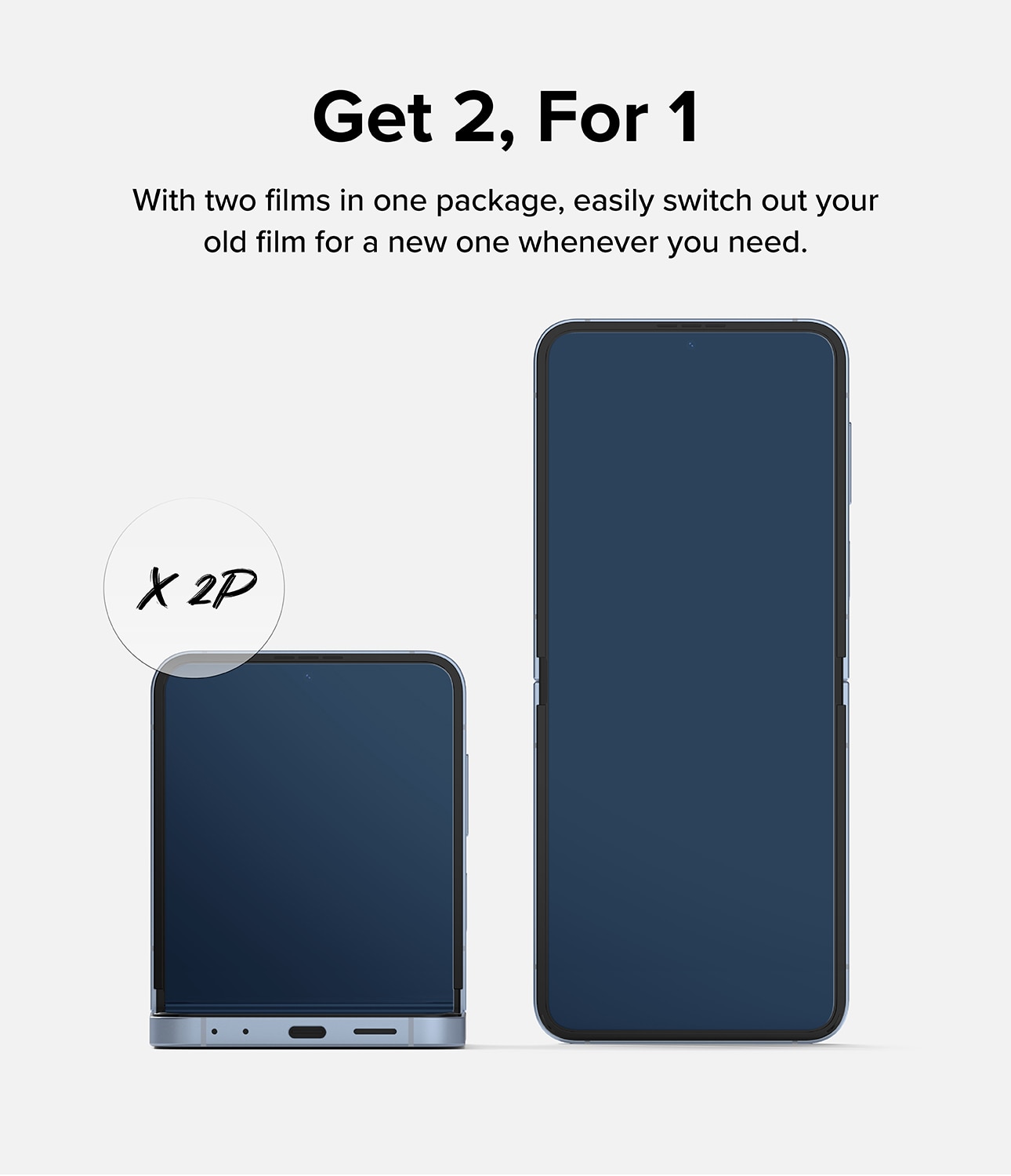 Dual Easy Screen Protector (2-pack) Samsung Galaxy Z Flip 6