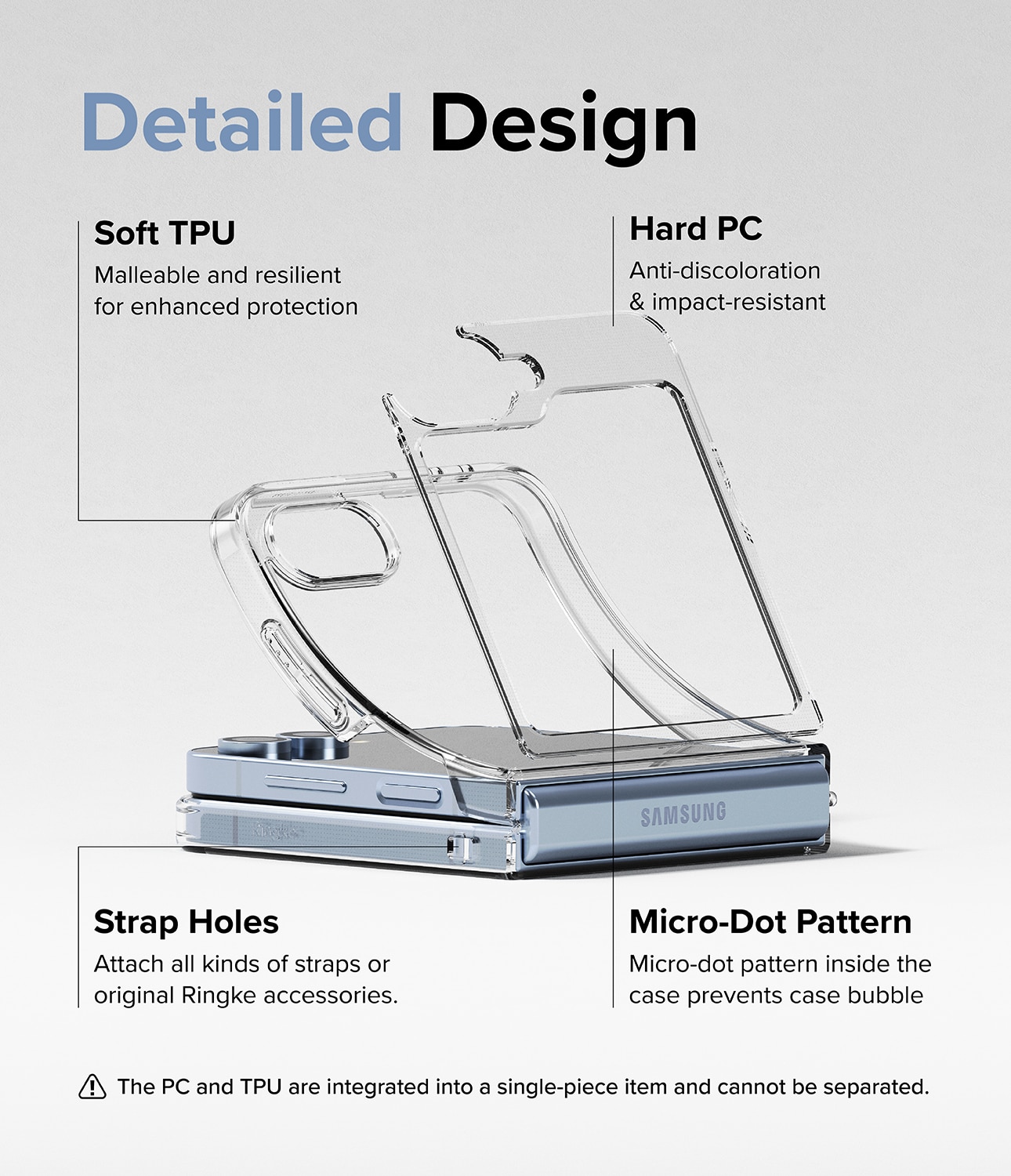 Fusion Case Samsung Galaxy Z Flip 6 Clear