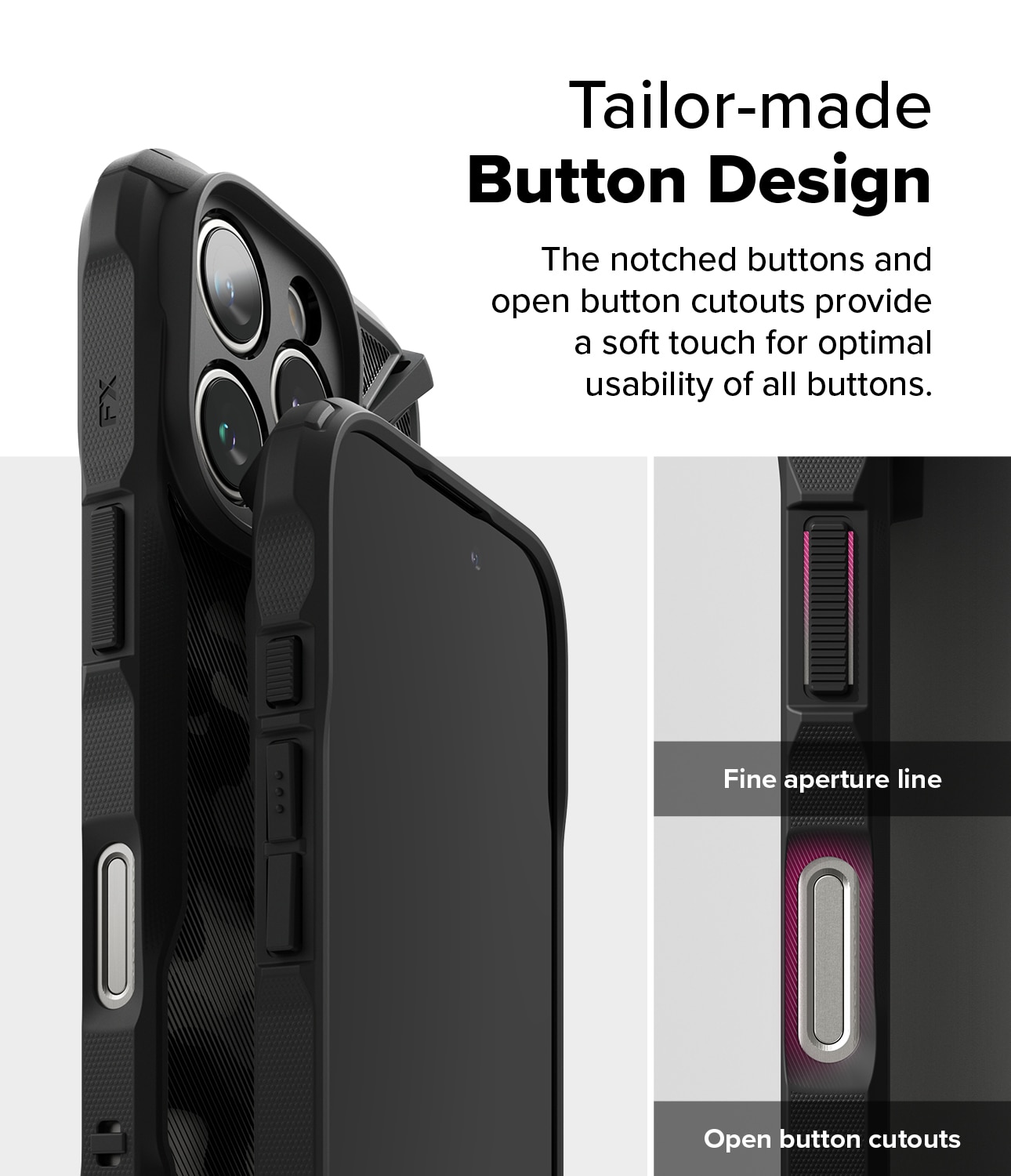 Fusion X Case iPhone 16 Pro Max Camo Black