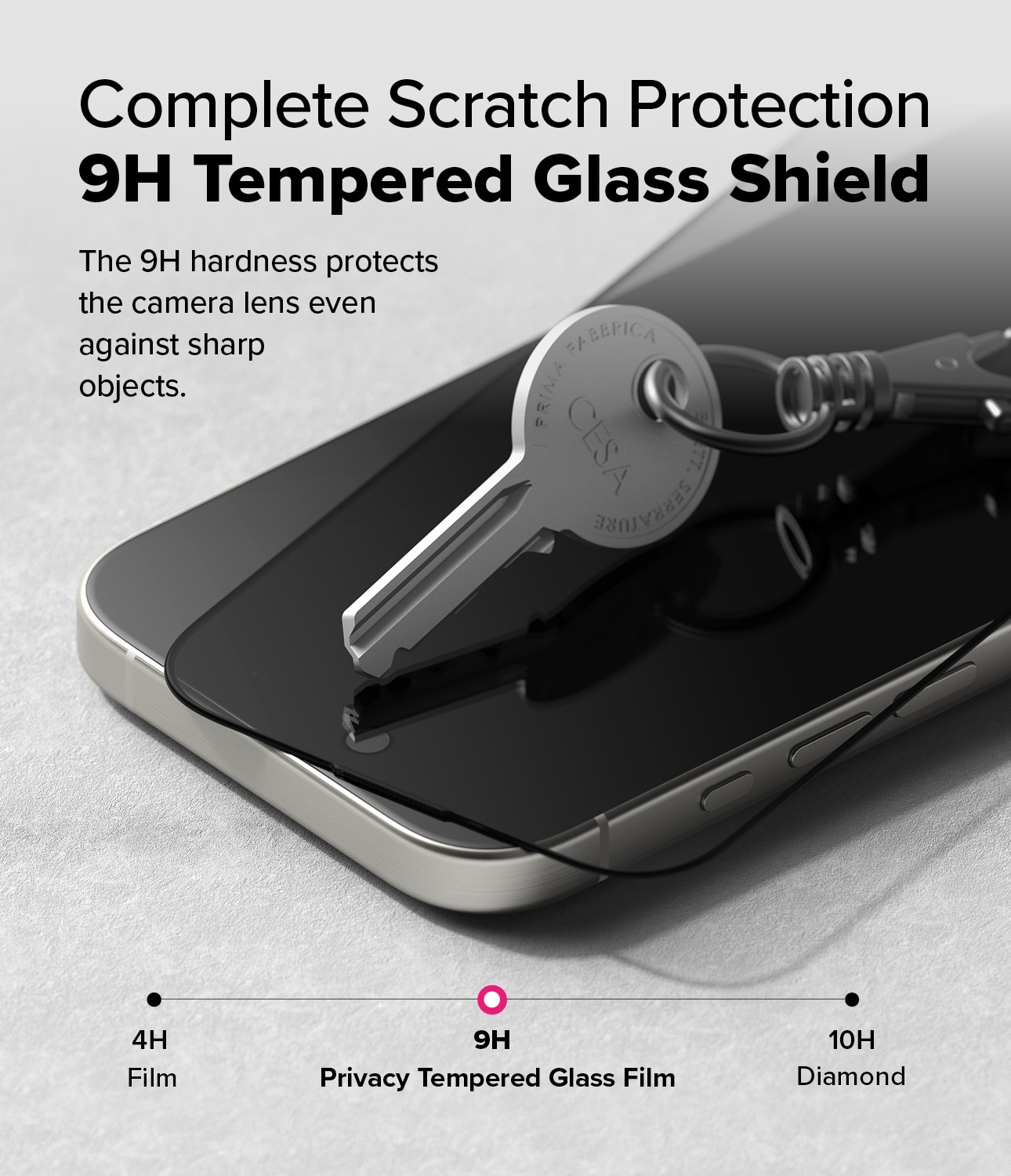 Easy Slide Privacy Glass (2-pack) iPhone 16 Pro Max