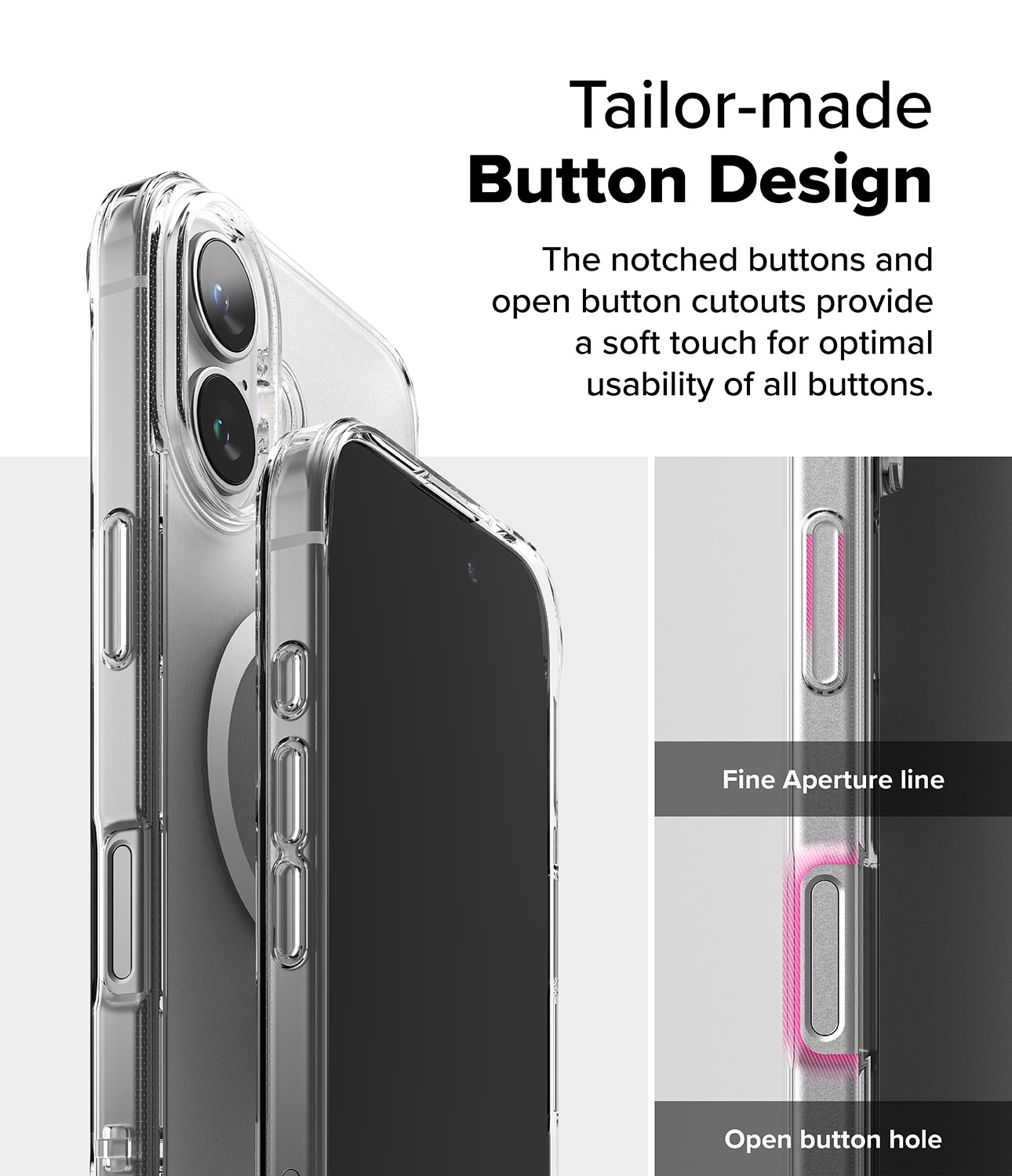 Fusion Magnetic Case iPhone 16 Plus Matte Clear