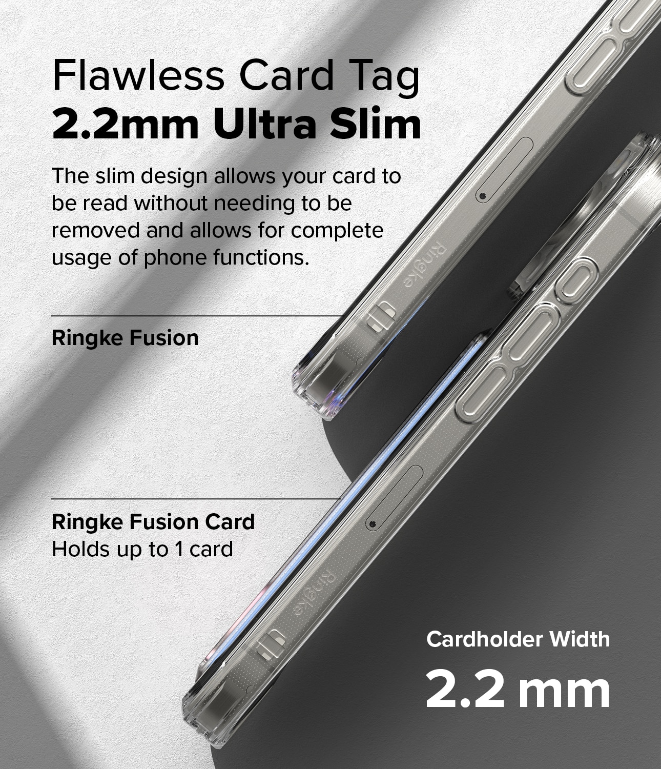 Fusion Card Case iPhone 16 Plus Clear