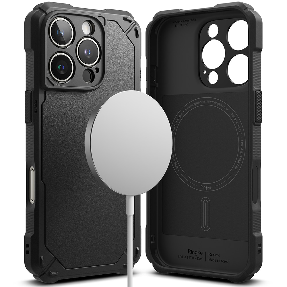 Rugged Gear Magnetic Case iPhone 16 Pro Black