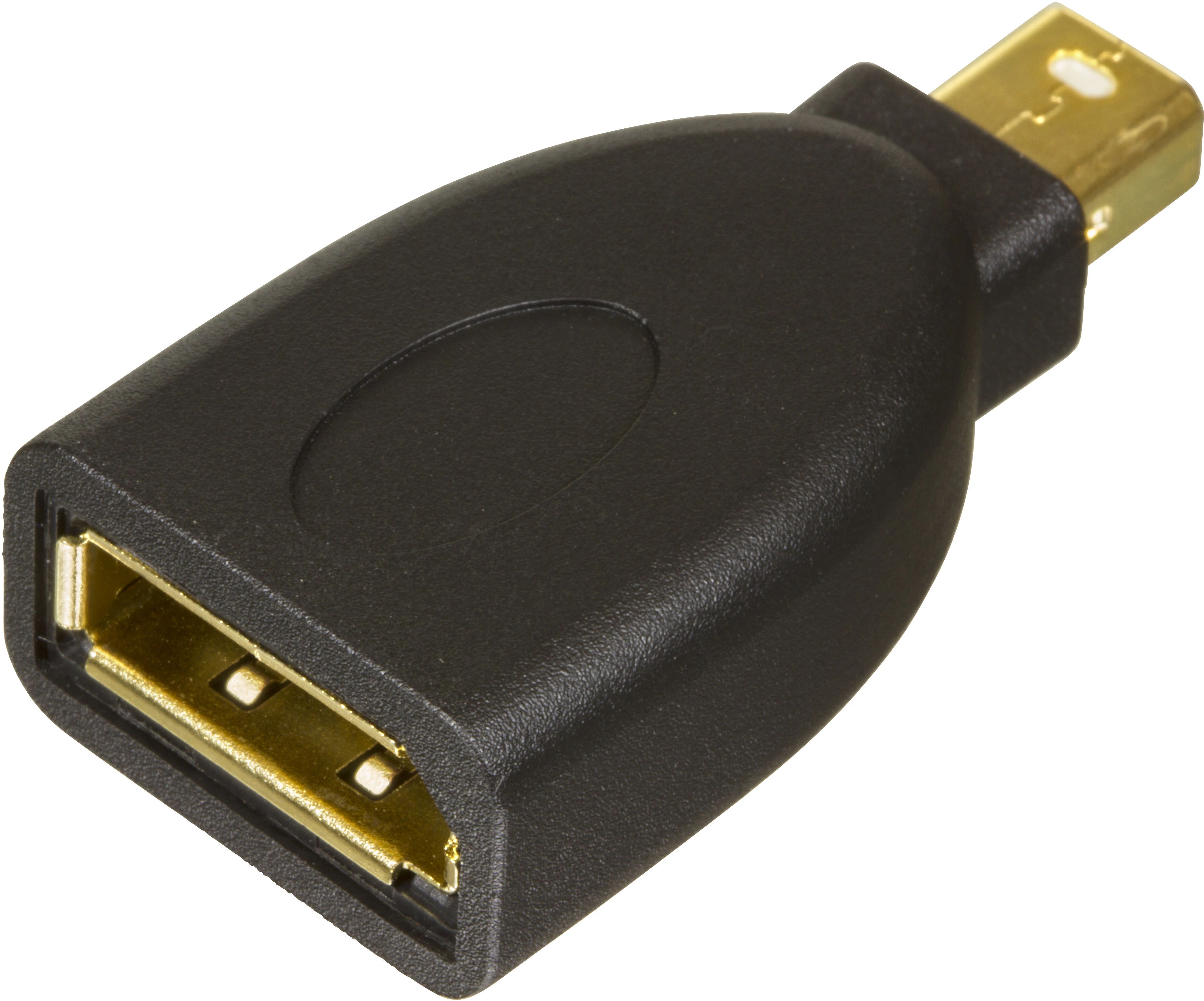 DisplayPort-Mini DisplayPort-adapter svart