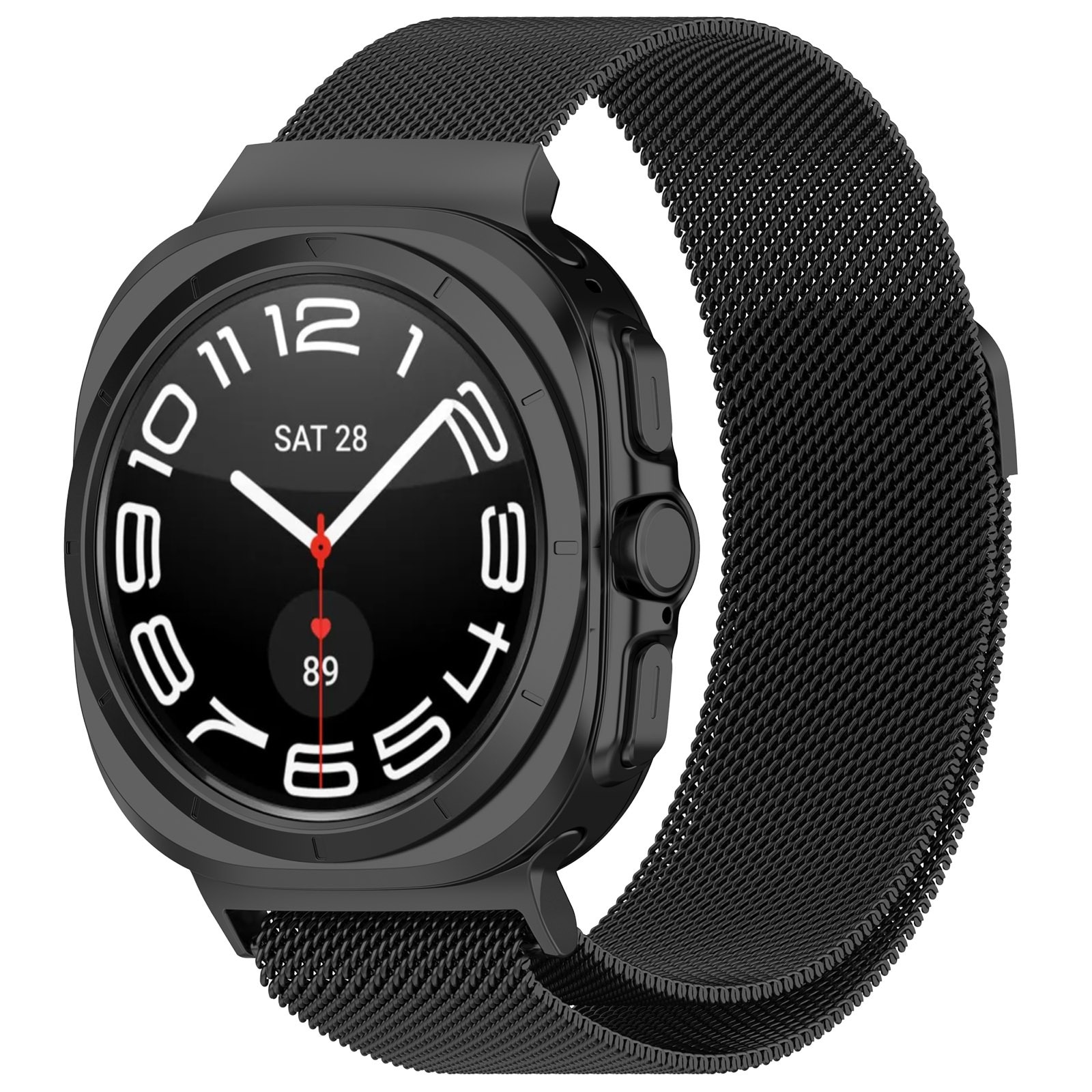 Samsung Galaxy Watch Ultra 47mm Reim Milanese Loop svart