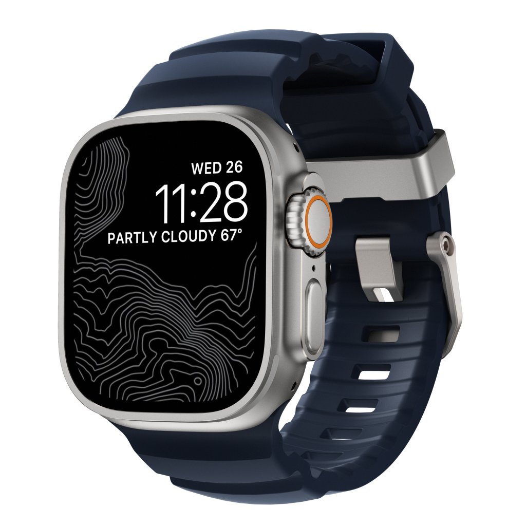 Apple Watch Series 9 45mm Rocky Point Band Atlantic (Natural Hardware)