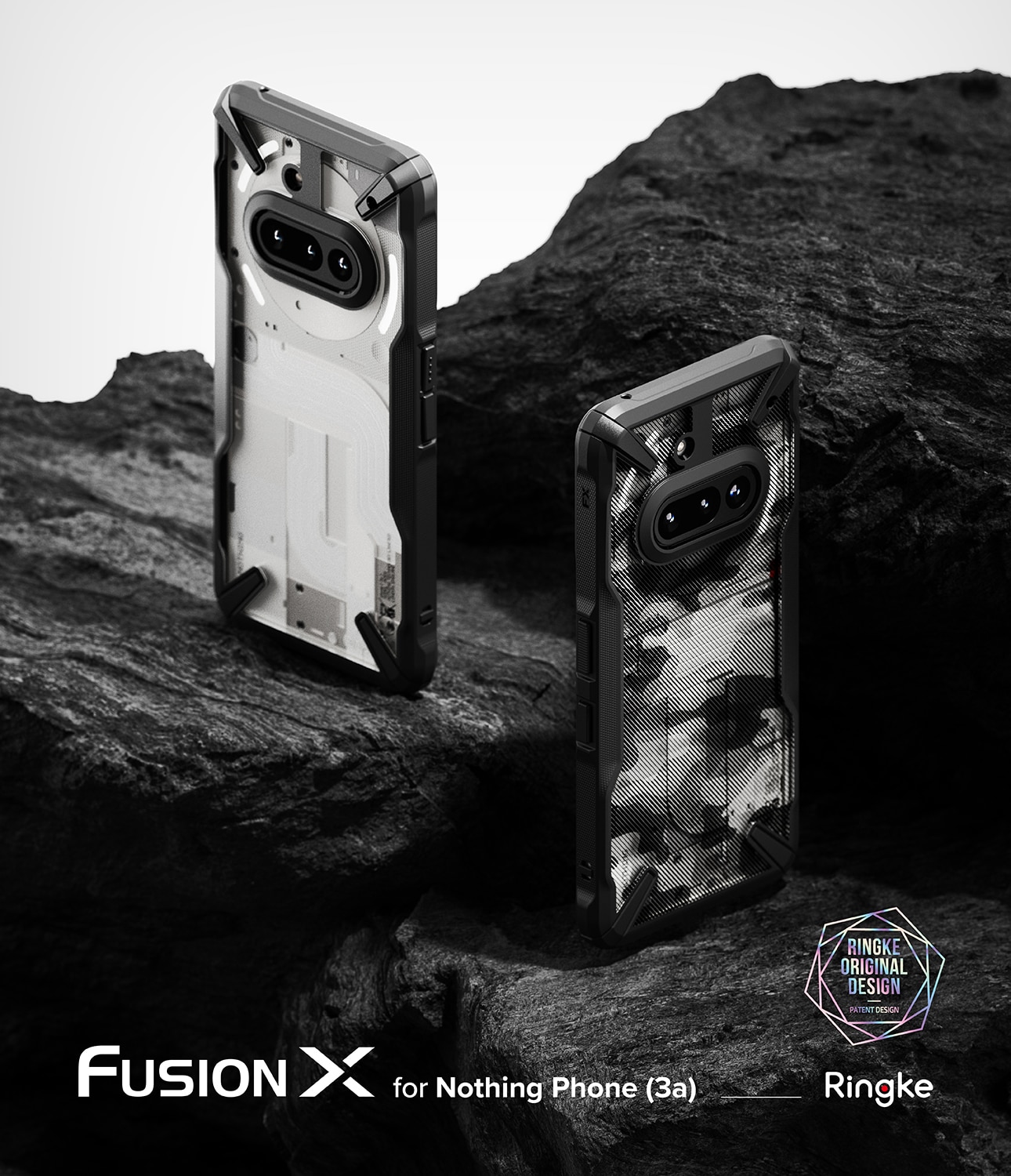 Fusion X Case Nothing Phone 3a Svart