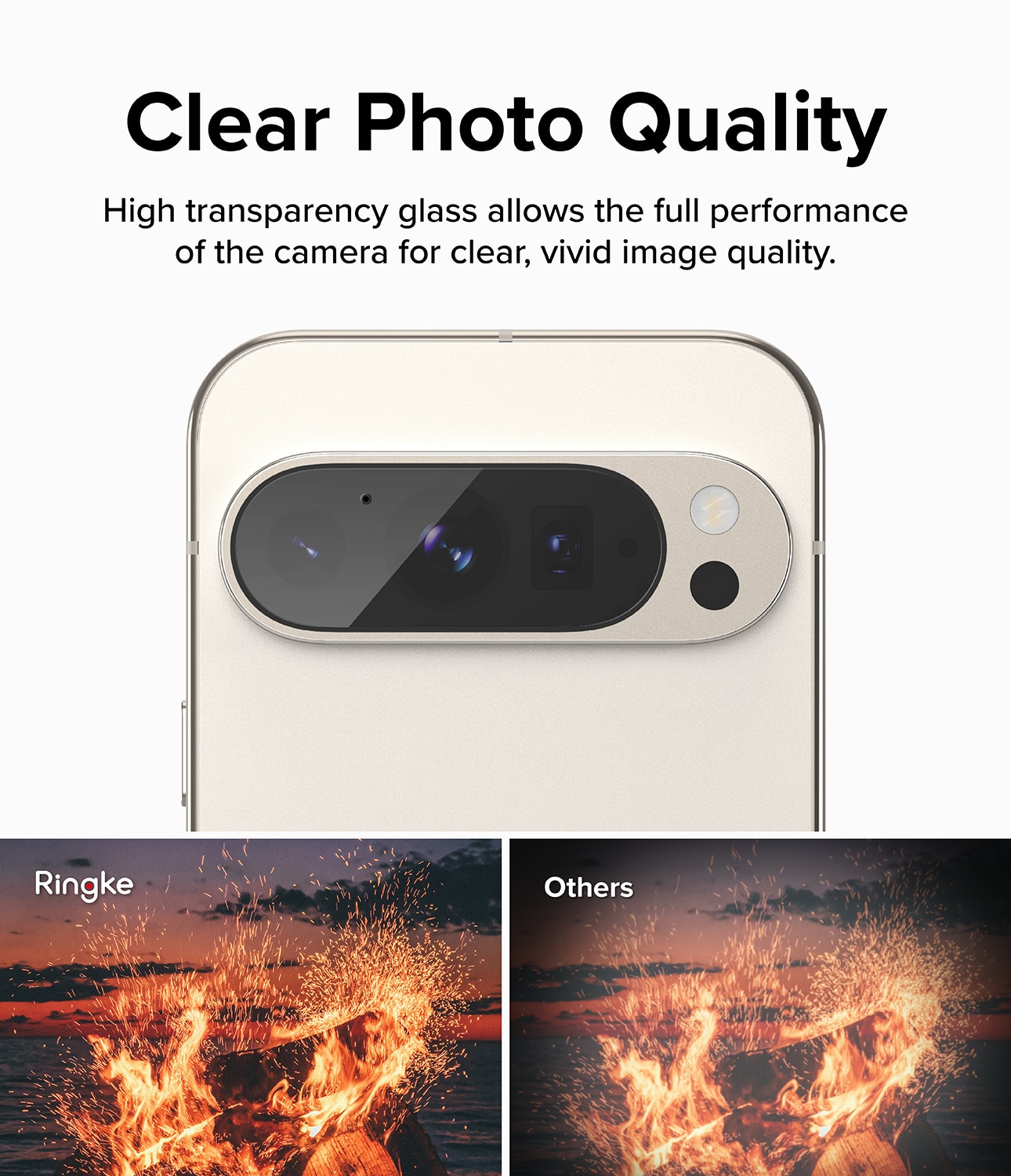 Camera Protector Glass Google Pixel 9 Pro (3-pack)