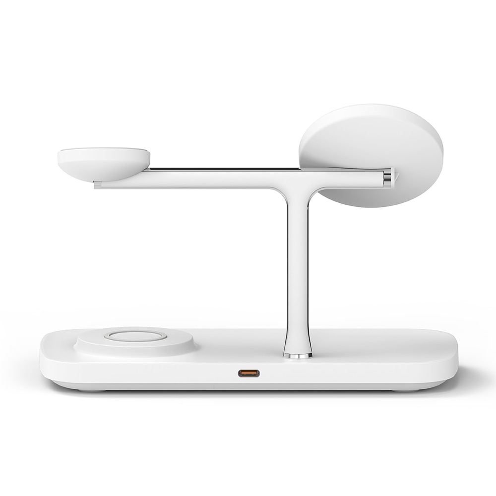 3-in-1 Wireless Charger Stand Qi2 MagSafe hvit