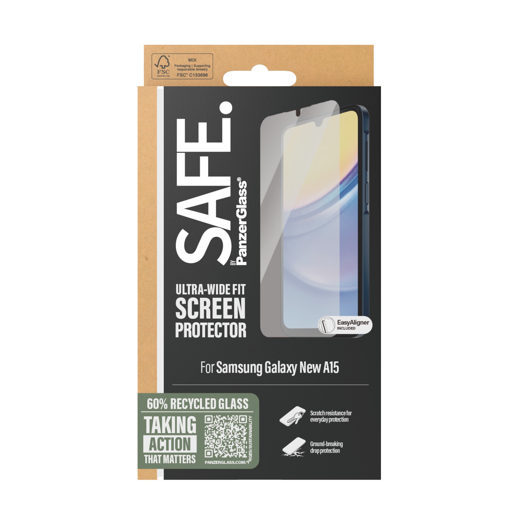 Samsung Galaxy A16 Skjermbeskytter Ultra Wide Fit (with EasyAligner)