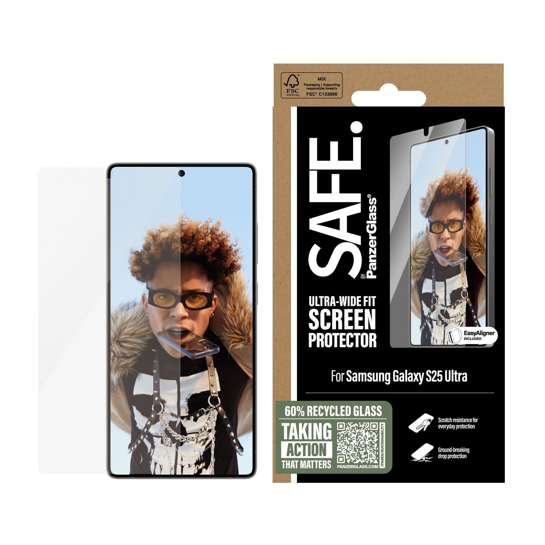 Samsung Galaxy A26 Skjermbeskytter Ultra Wide Fit (with EasyAligner)