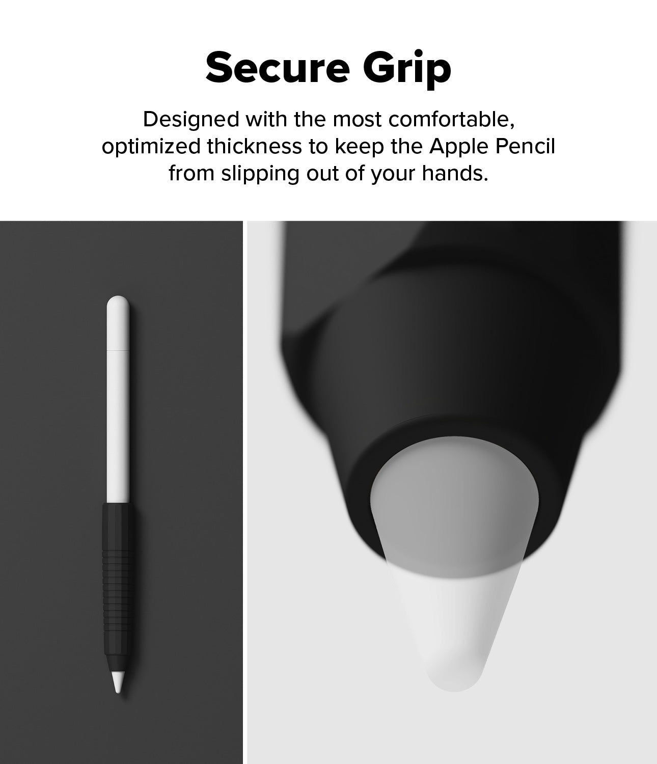 Silicone Grip Holder Apple Pencil svart