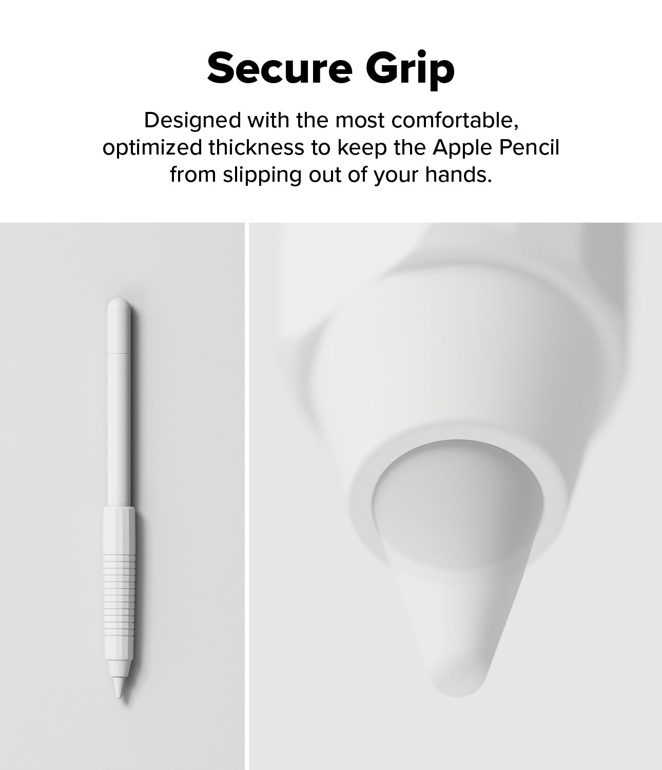 Silicone Grip Holder Apple Pencil hvit