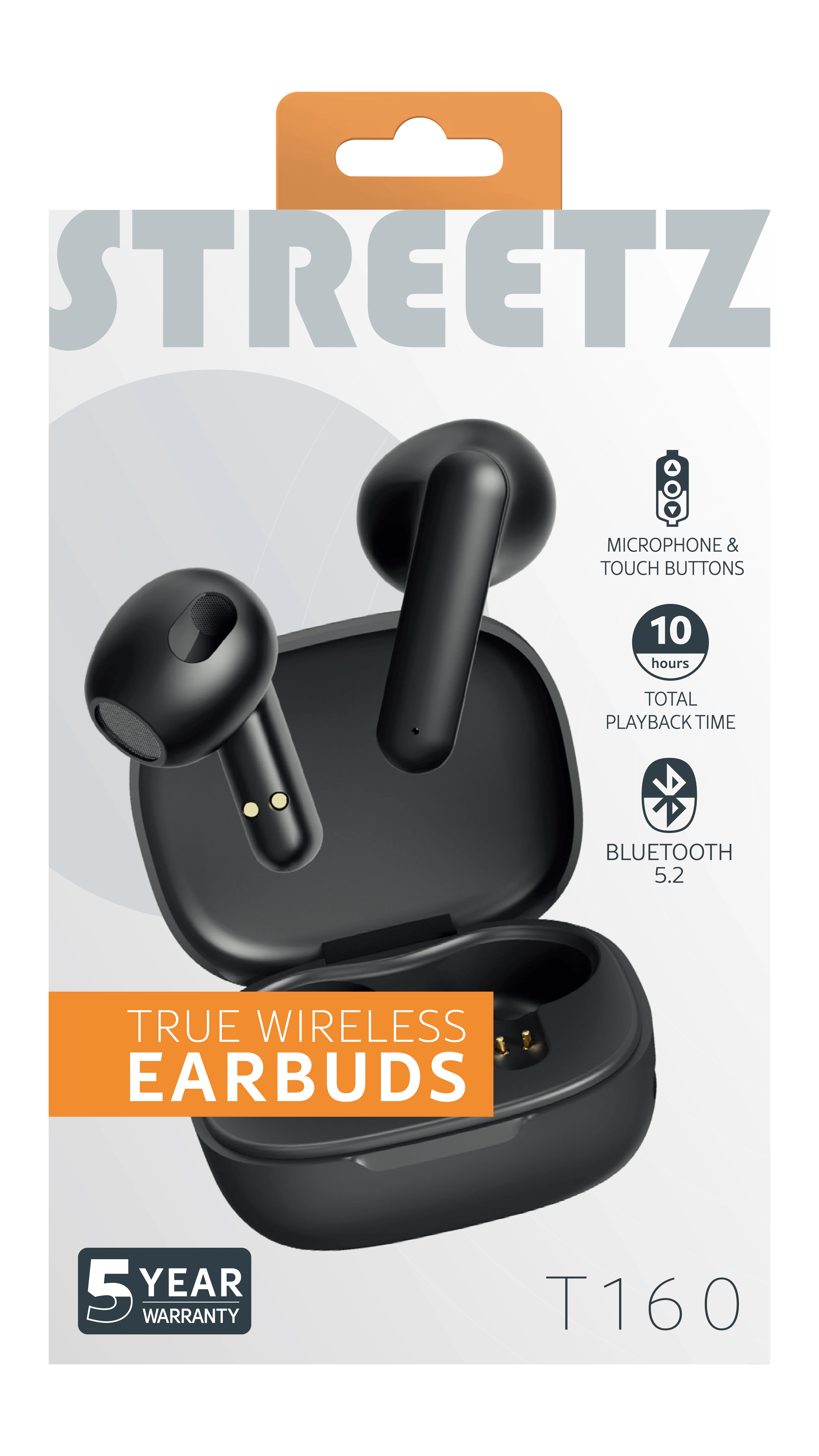 True Wireless in-ear hodetelefoner svart