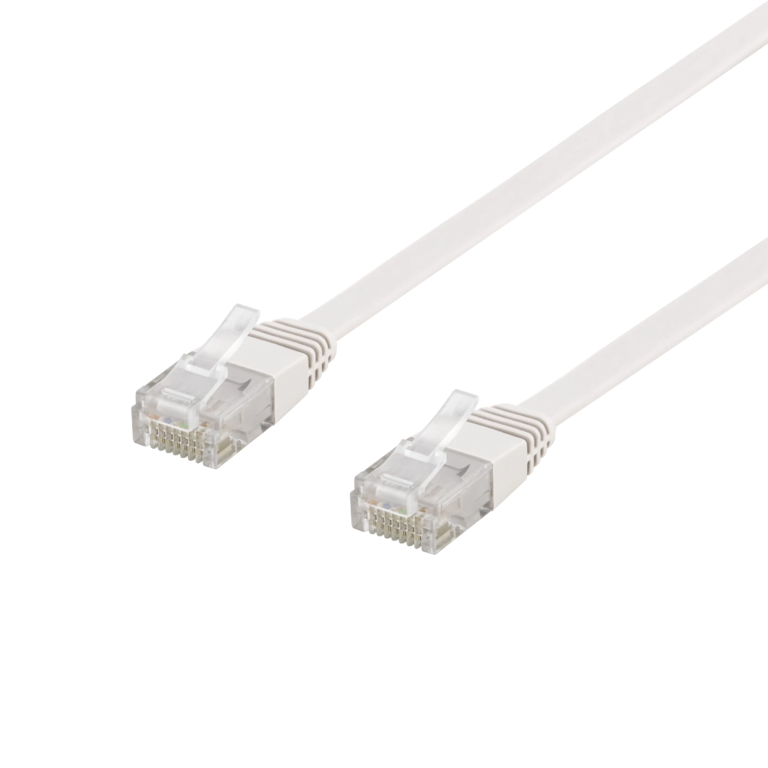 U/UTP Cat6 flat patchkabel 10m hvit